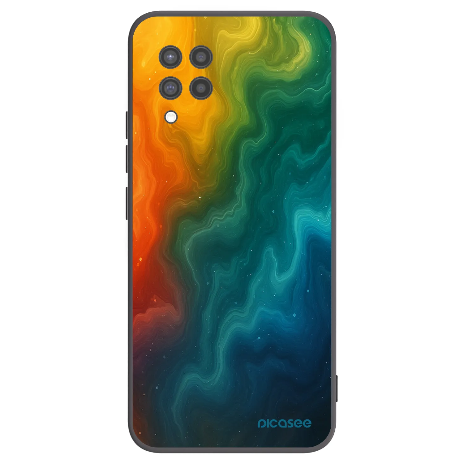 Picasee silikonowe czarne etui na Samsung Galaxy A42 A426B - Solar