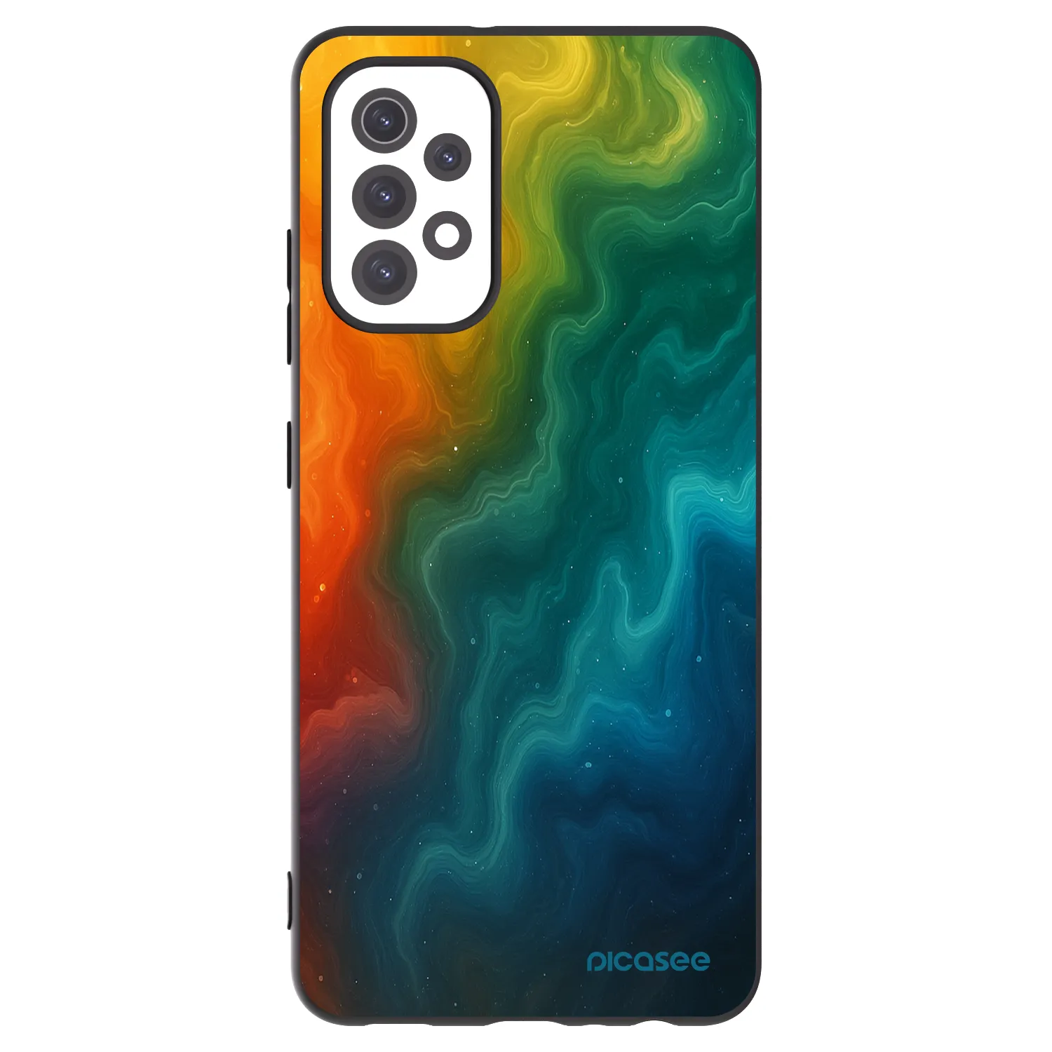 Picasee silikonowe czarne etui na Samsung Galaxy A32 5G A326B - Solar