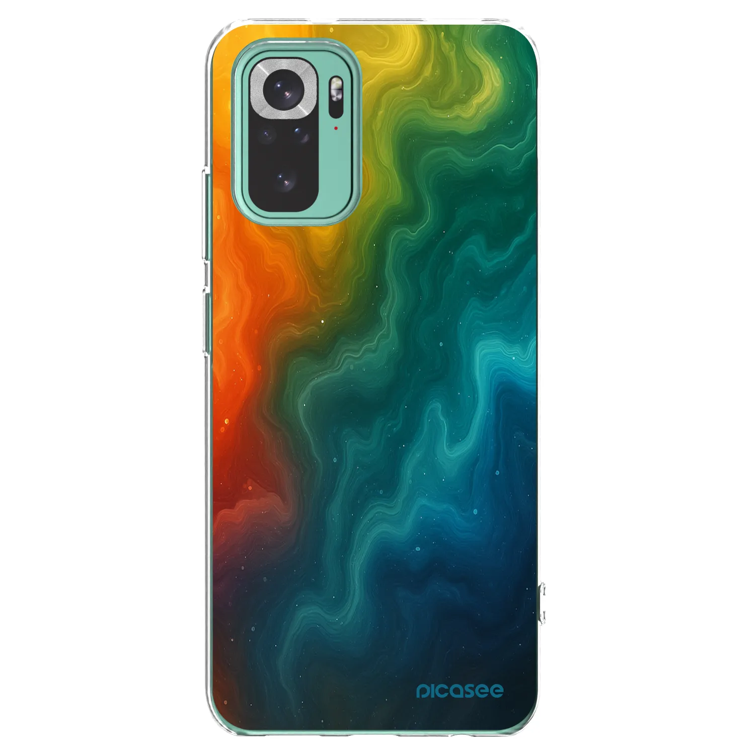 Picasee silikonowe przeźroczyste etui na Xiaomi Redmi Note 10 Pro - Solar