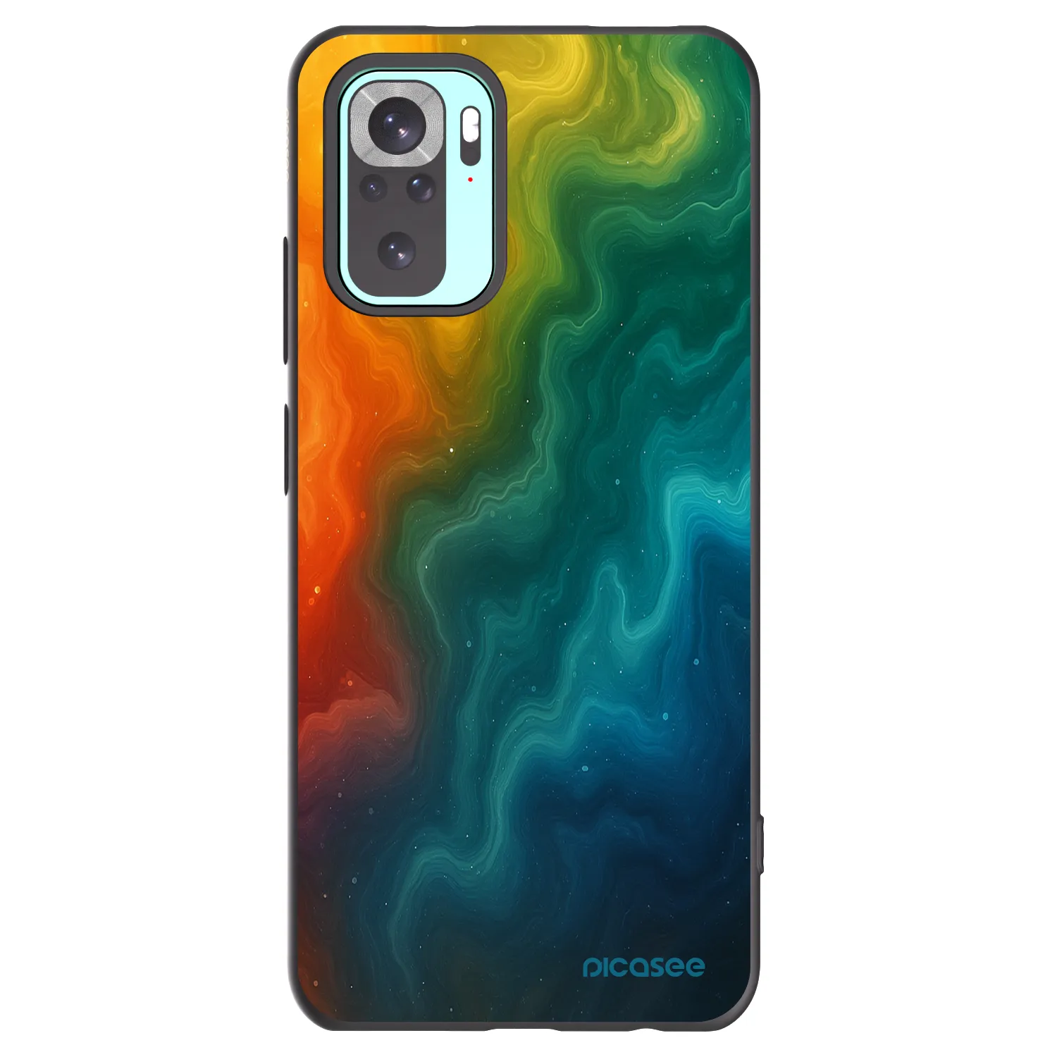 Picasee silikonowe czarne etui na Xiaomi Redmi Note 10 Pro - Solar