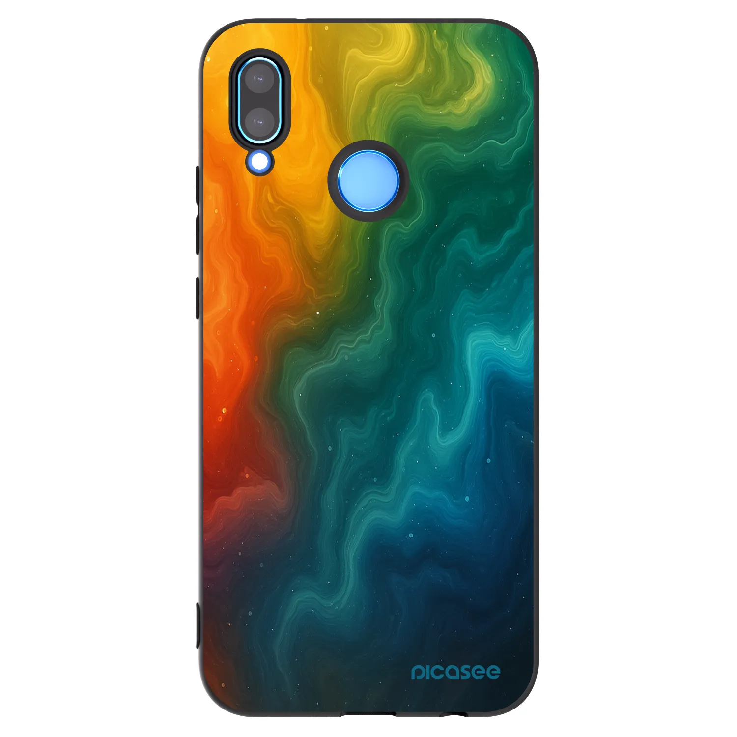 Picasee silikonowe czarne etui na Huawei P20 Lite - Solar