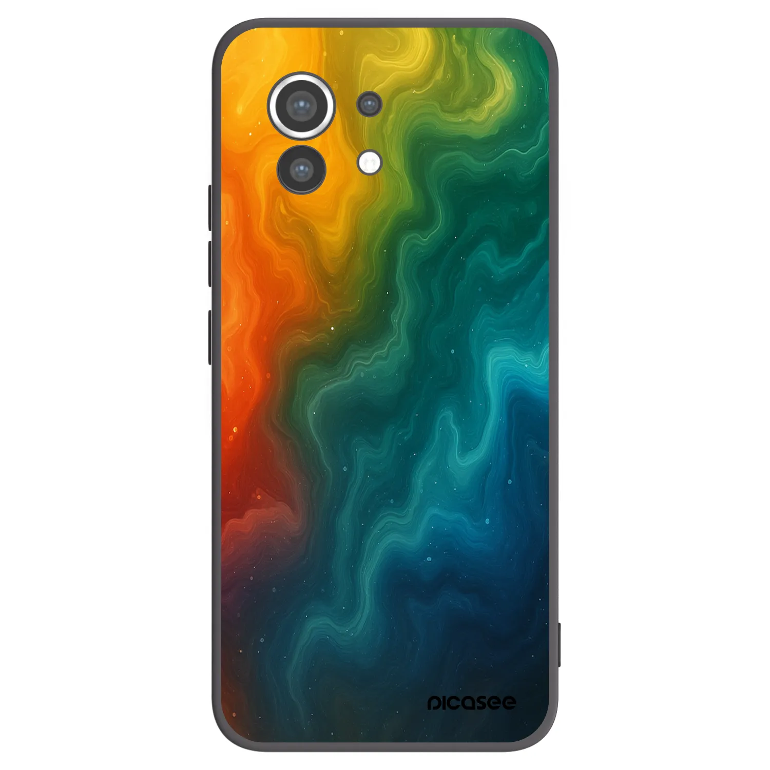 Picasee silikonowe czarne etui na Xiaomi Mi 11 - Solar