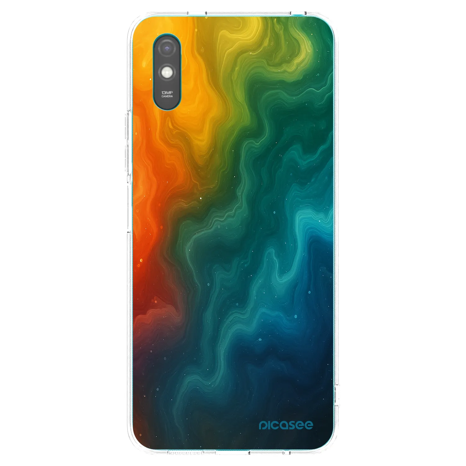 Picasee silikonowe przeźroczyste etui na Xiaomi Redmi 9AT - Solar
