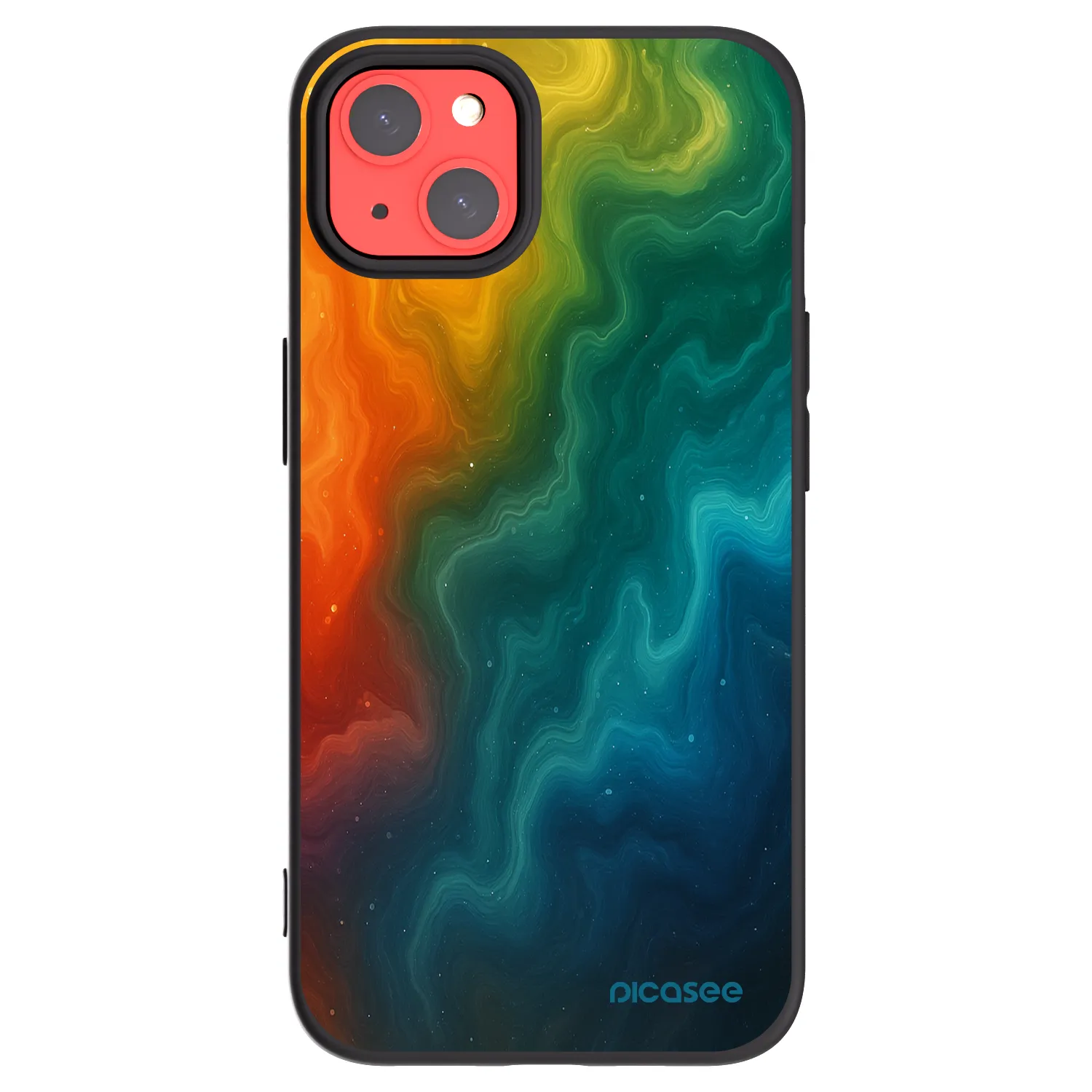 Picasee silikonowe czarne etui na Apple iPhone 13 - Solar