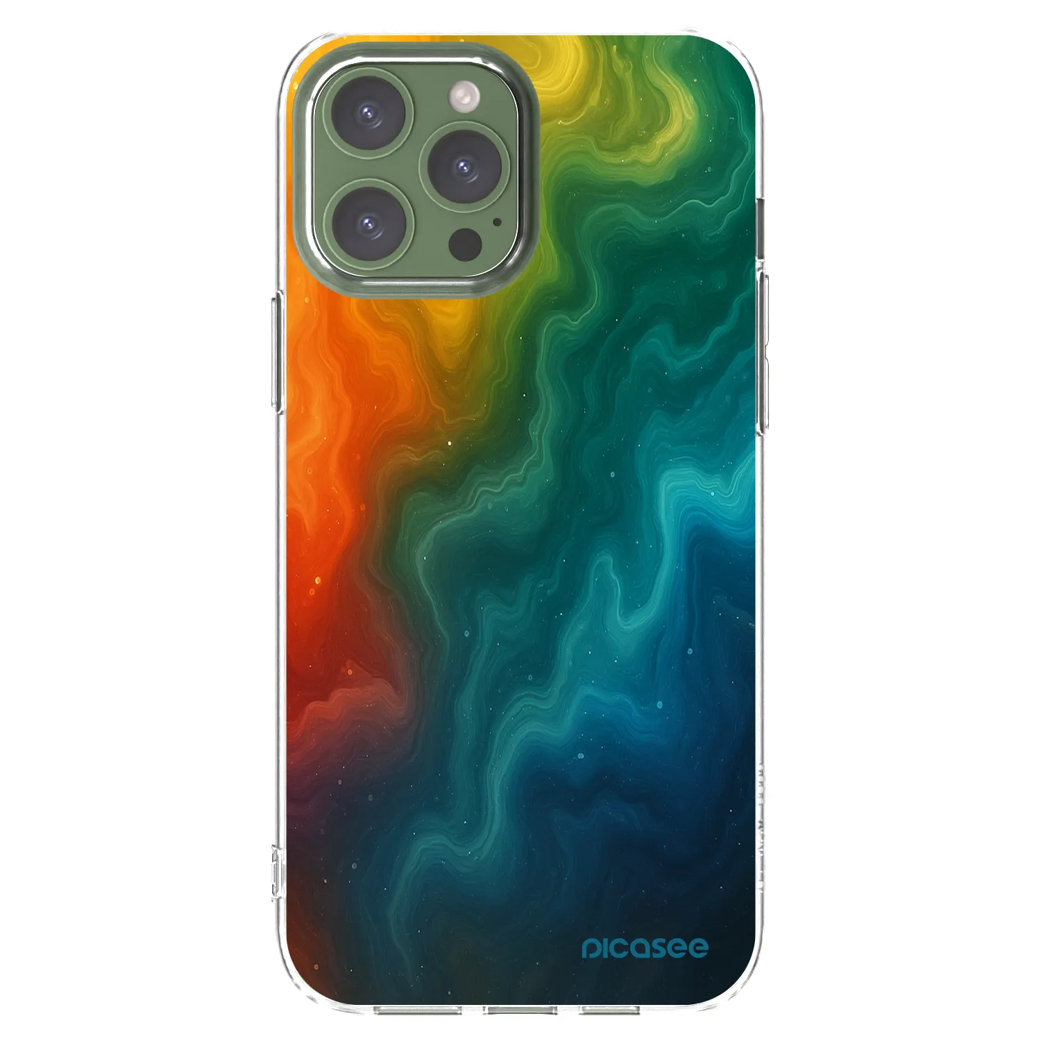 Picasee silikonowe przeźroczyste etui na Apple iPhone 13 Pro Max - Solar