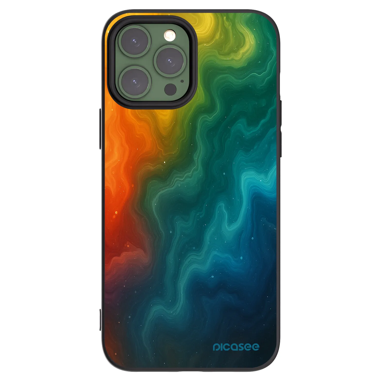 Picasee silikonowe czarne etui na Apple iPhone 13 Pro Max - Solar