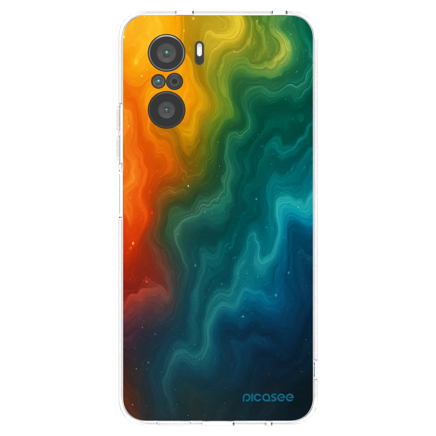 Picasee silikonowe przeźroczyste etui na Xiaomi Poco F3 - Solar