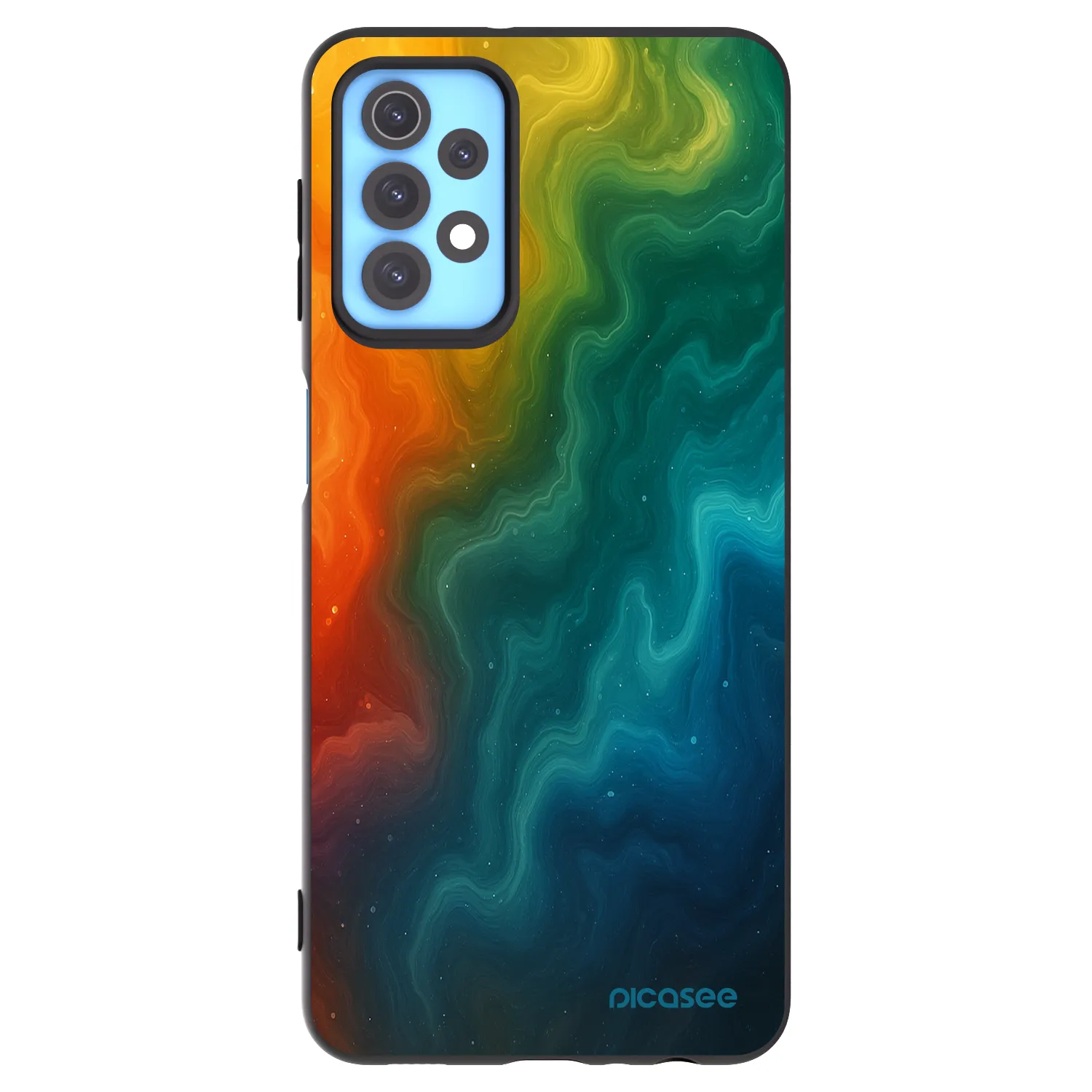 Picasee silikonowe czarne etui na Samsung Galaxy A32 4G SM-A325F - Solar
