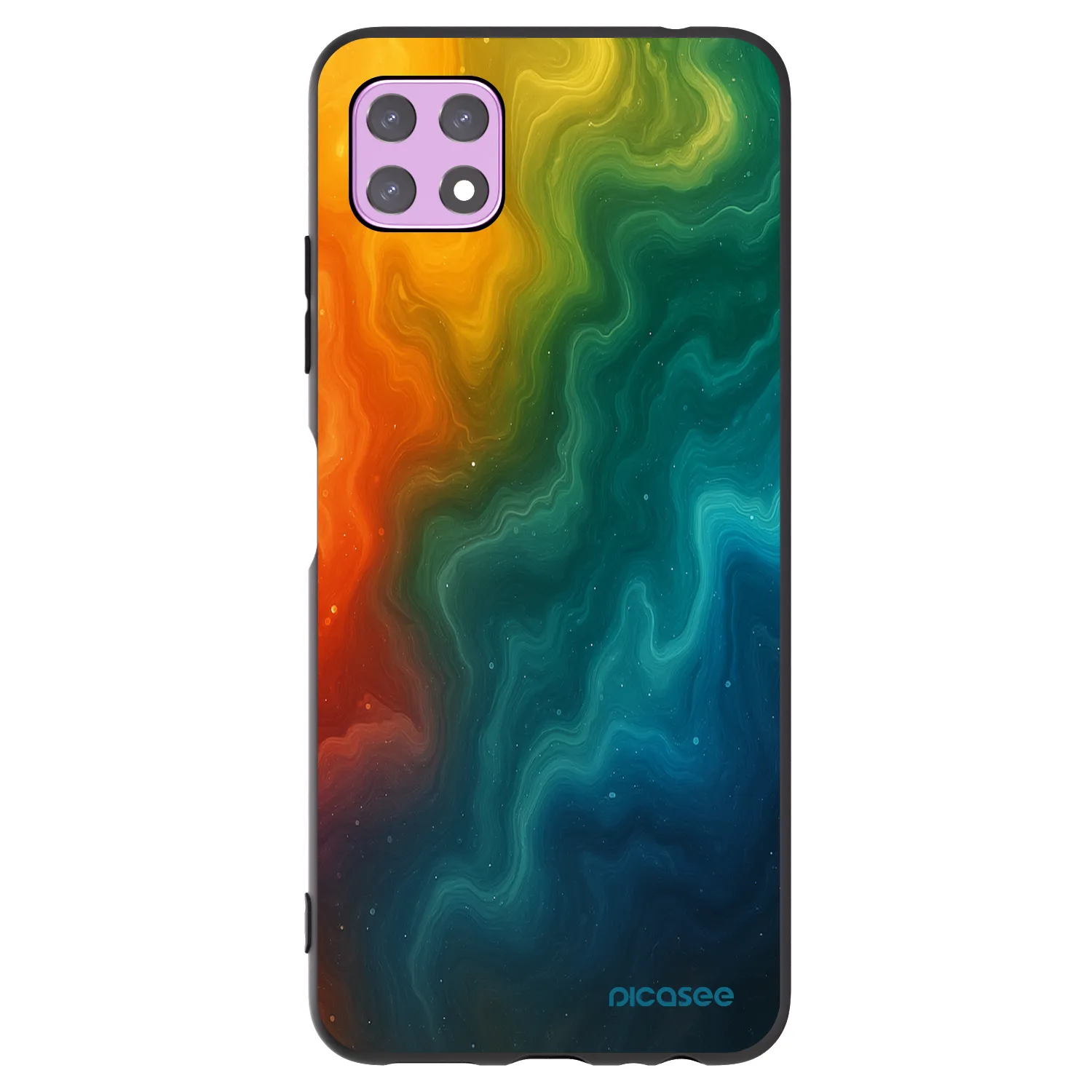 Picasee silikonowe czarne etui na Samsung Galaxy A22 A226B 5G - Solar
