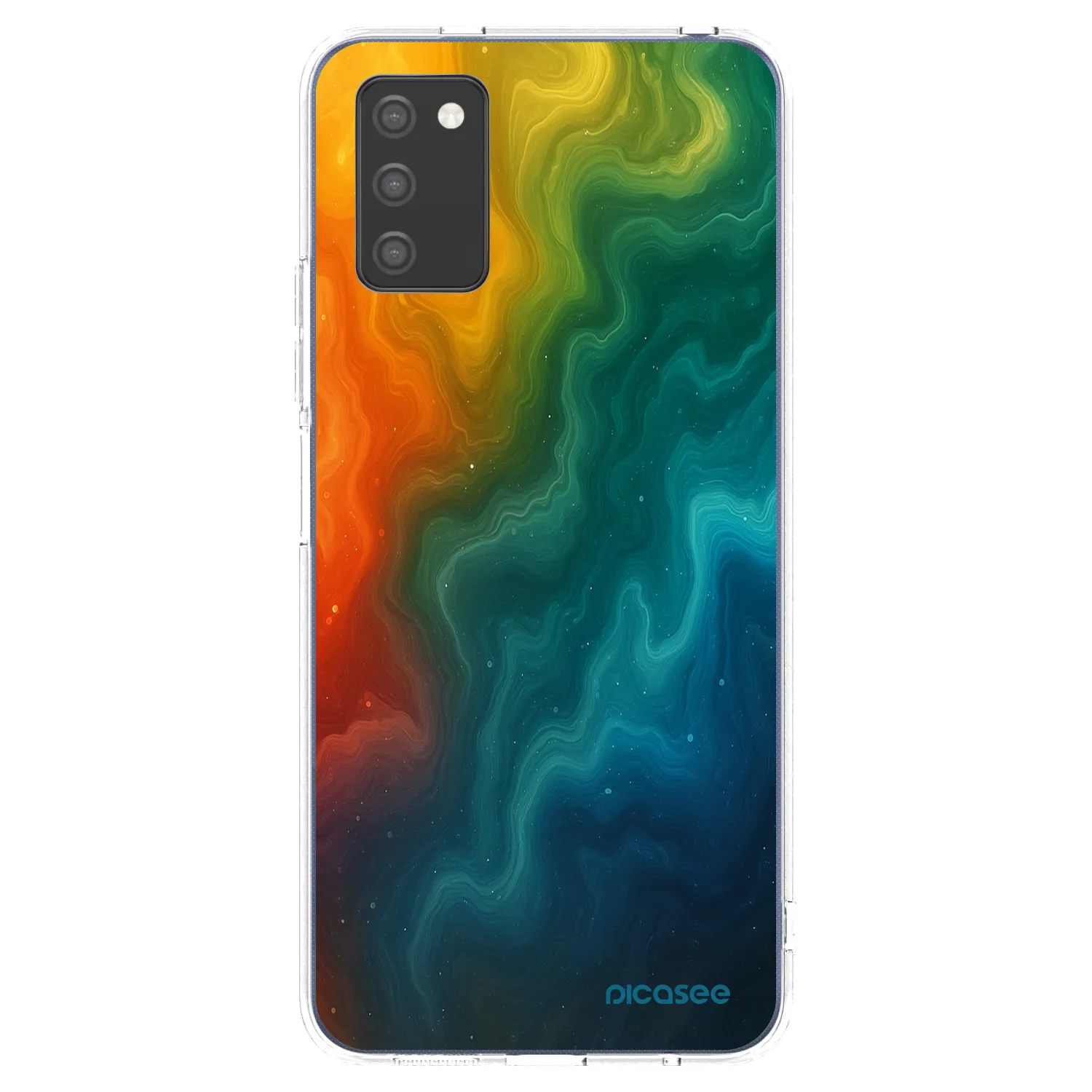 Picasee silikonowe przeźroczyste etui na Samsung Galaxy A02s A025G - Solar