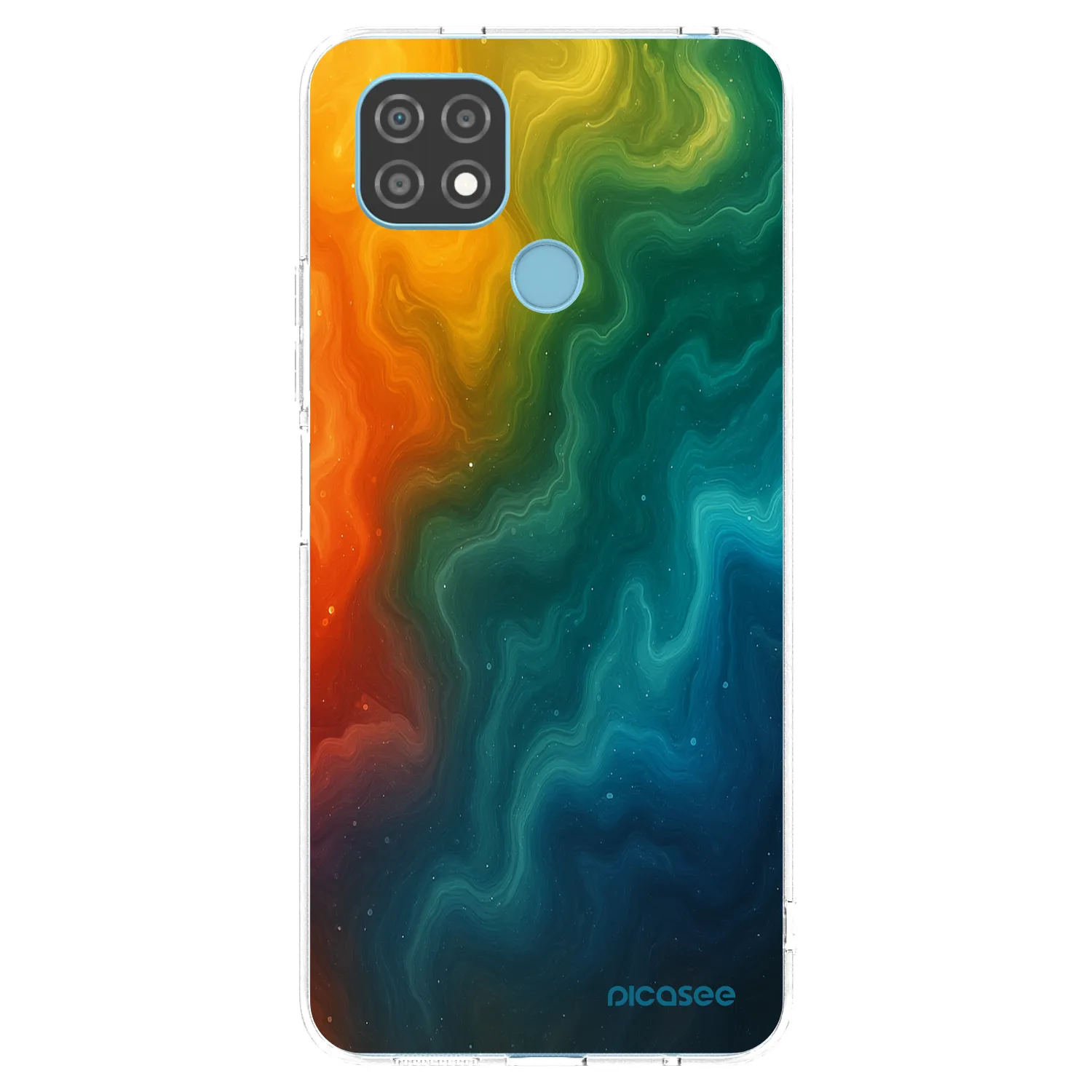 Picasee silikonowe przeźroczyste etui na Realme C21 - Solar