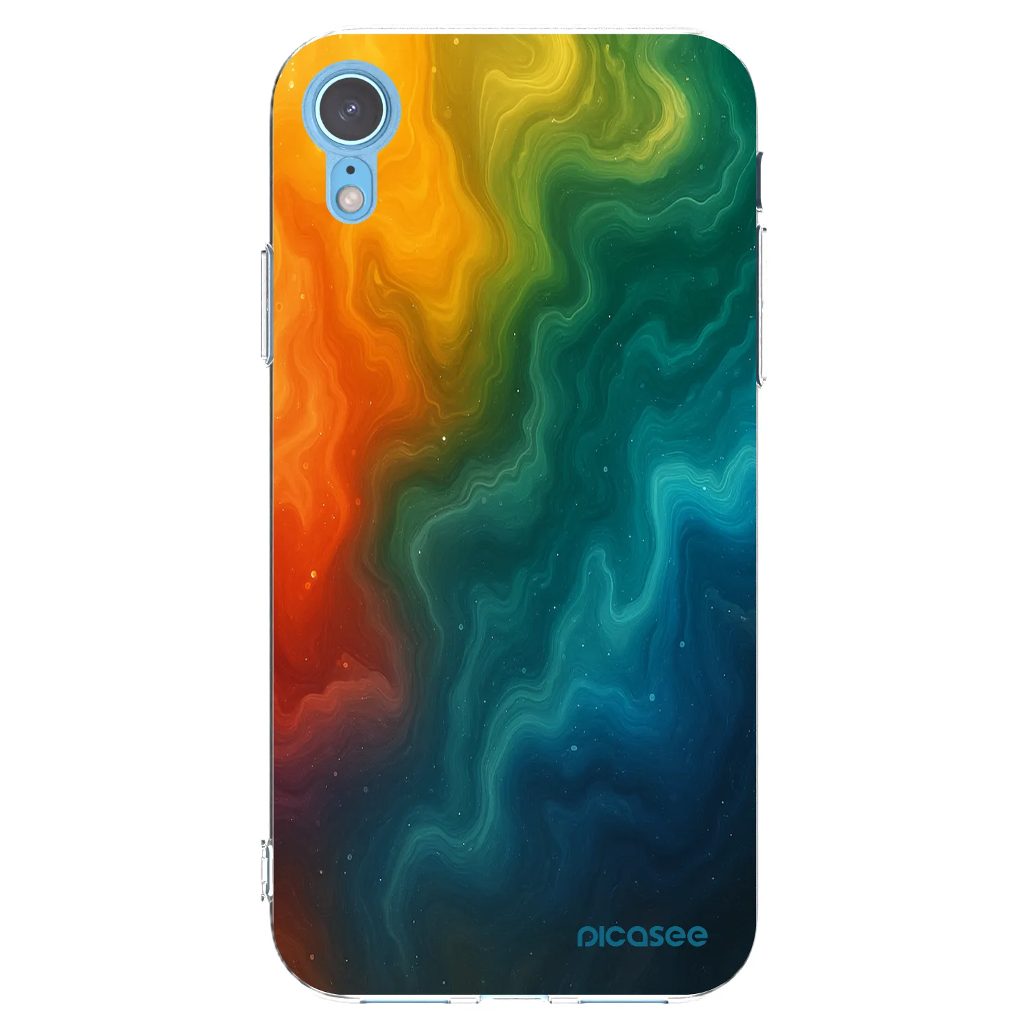 Picasee silikonowe przeźroczyste etui na Apple iPhone XR - Solar