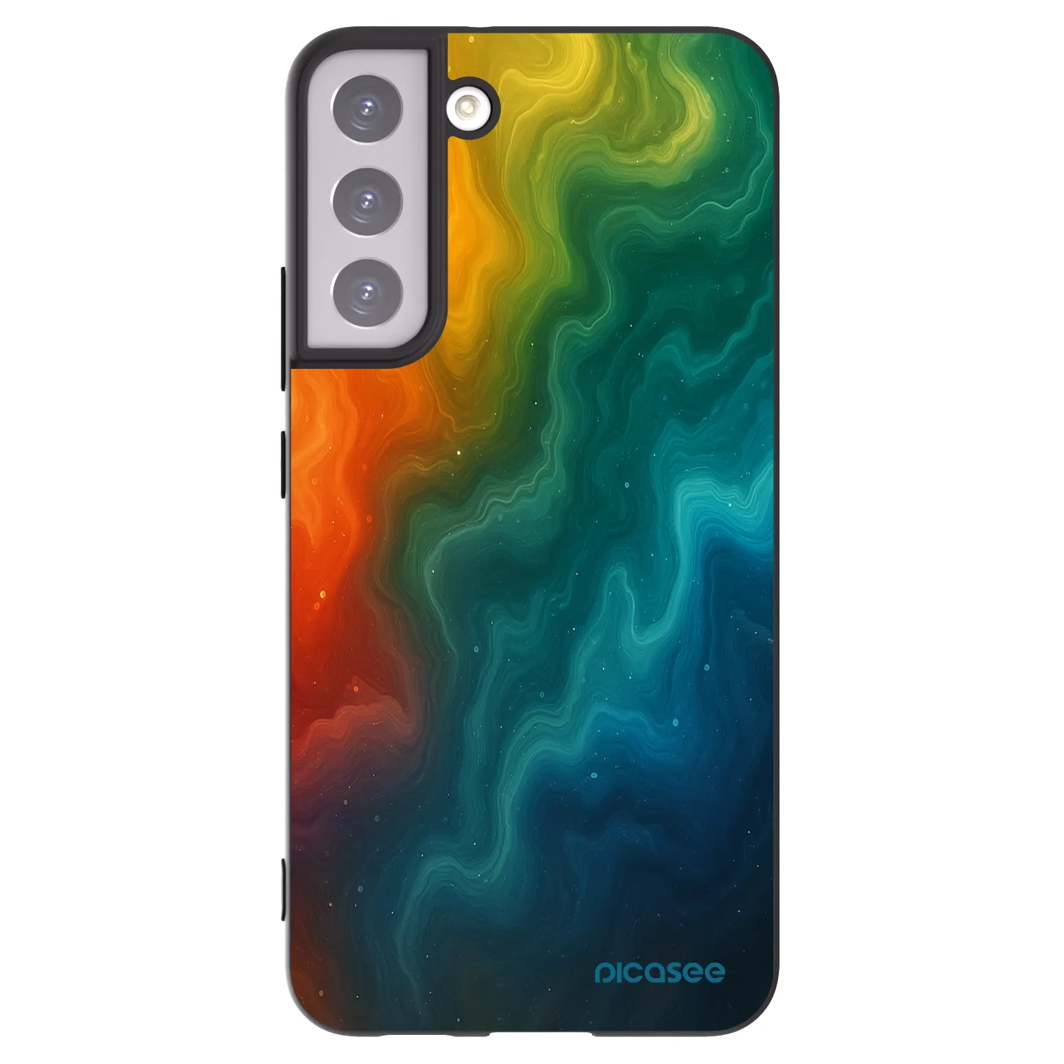 Picasee silikonowe czarne etui na Samsung Galaxy S22+ 5G - Solar