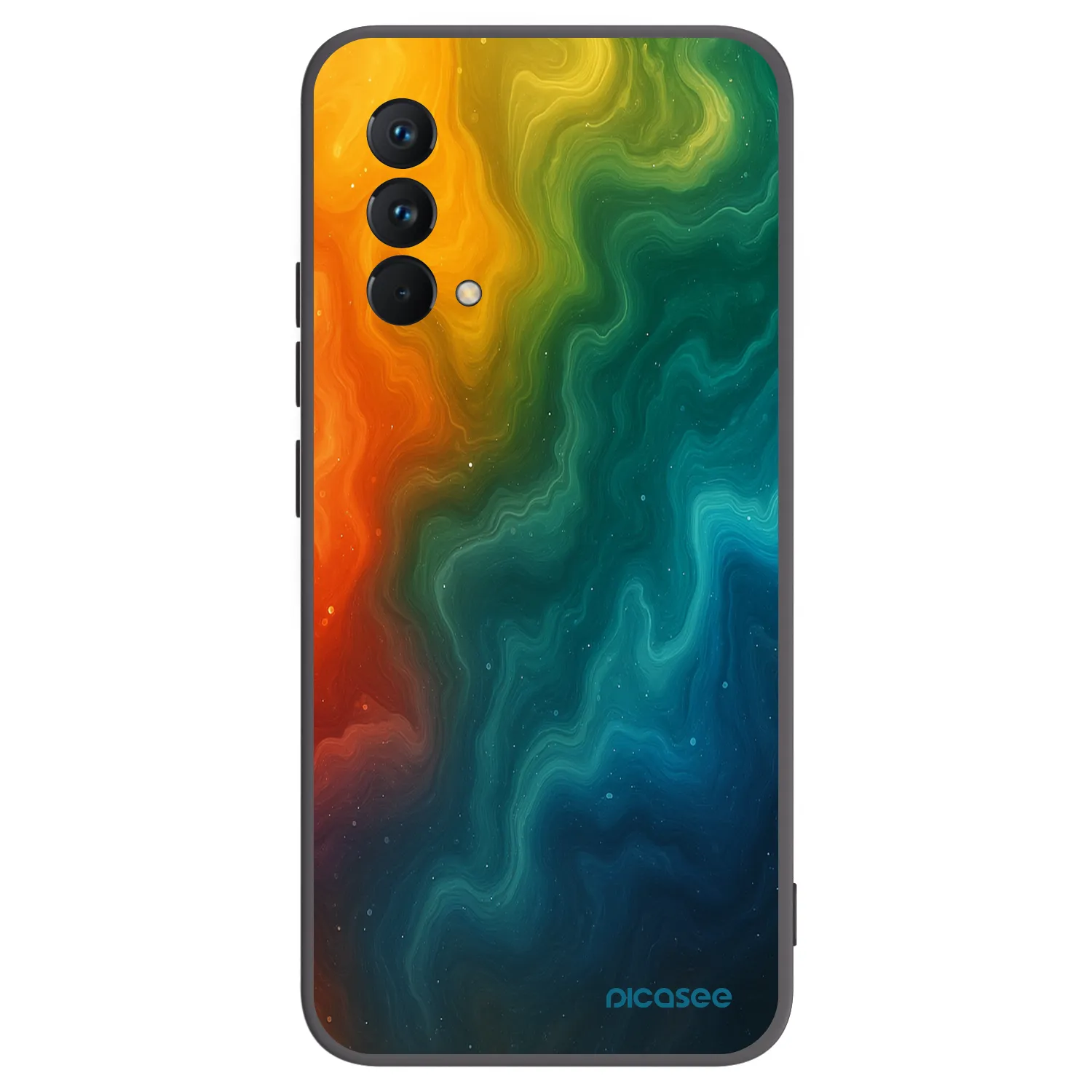 Picasee silikonowe czarne etui na Realme GT Master Edition 5G - Solar