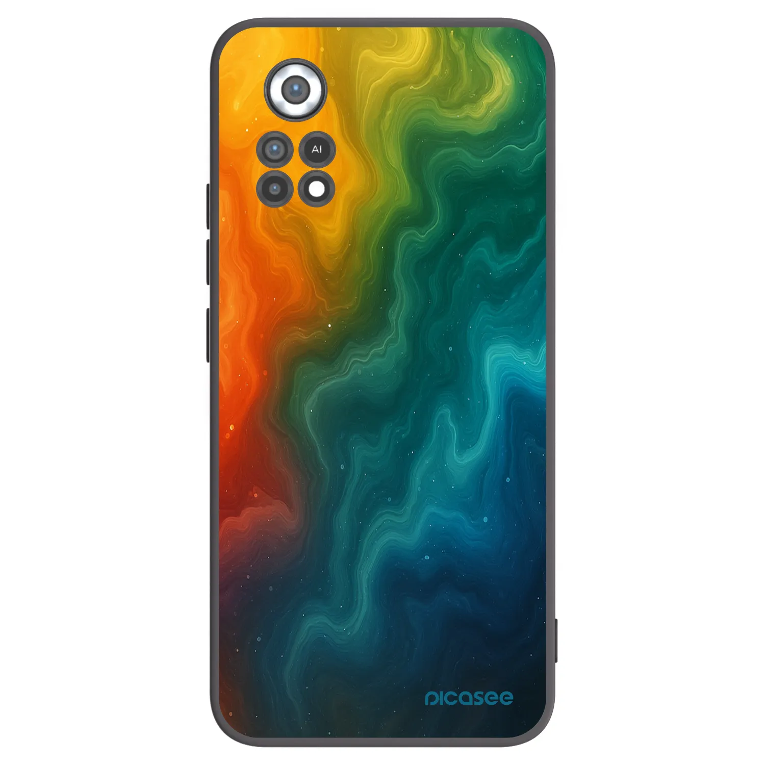 Picasee silikonowe czarne etui na Xiaomi Poco X4 Pro 5G - Solar