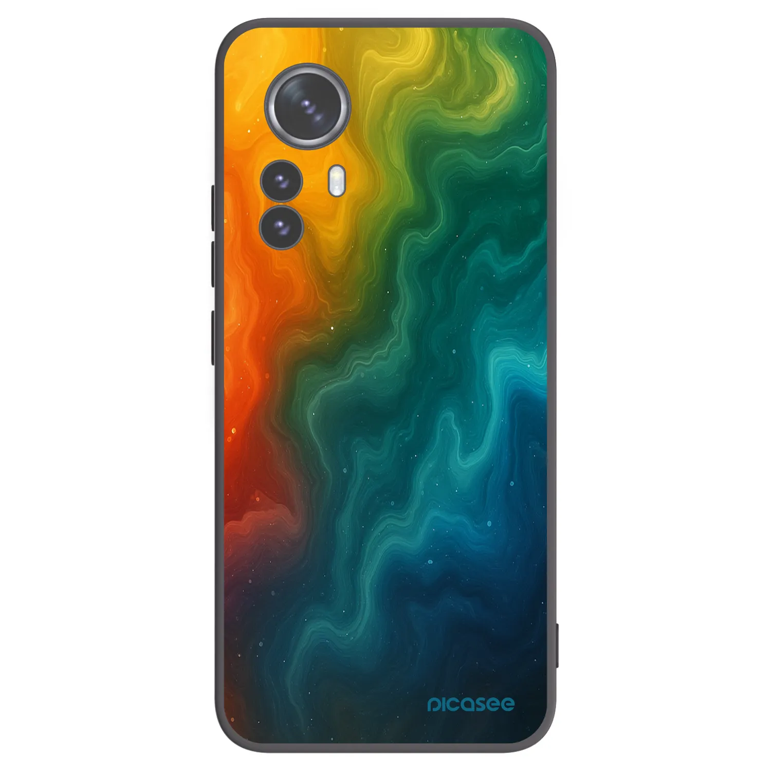 Picasee silikonowe czarne etui na Xiaomi 12 Pro - Solar