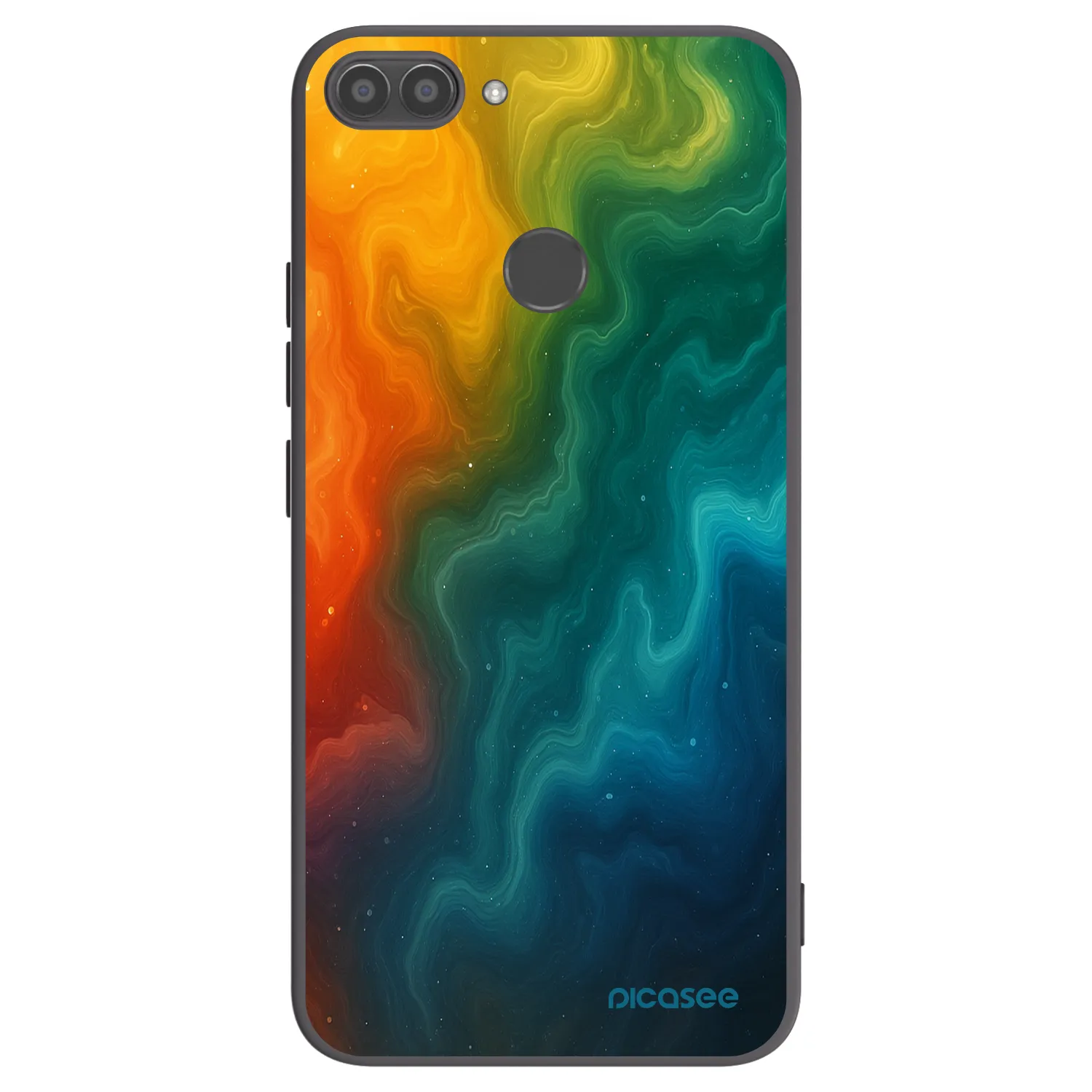 Picasee silikonowe czarne etui na Huawei P Smart - Solar