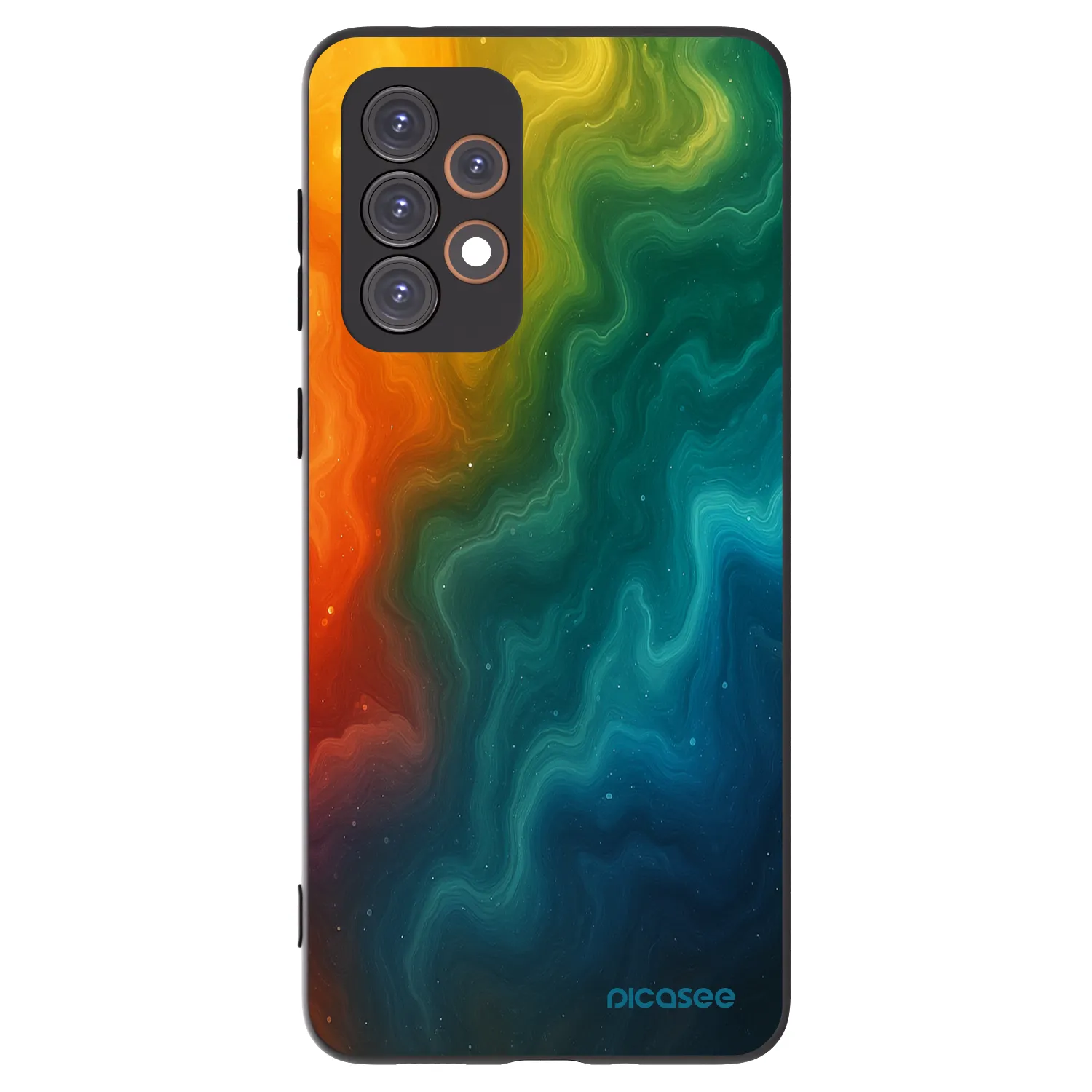 Picasee silikonowe czarne etui na Samsung Galaxy A33 5G A336 - Solar
