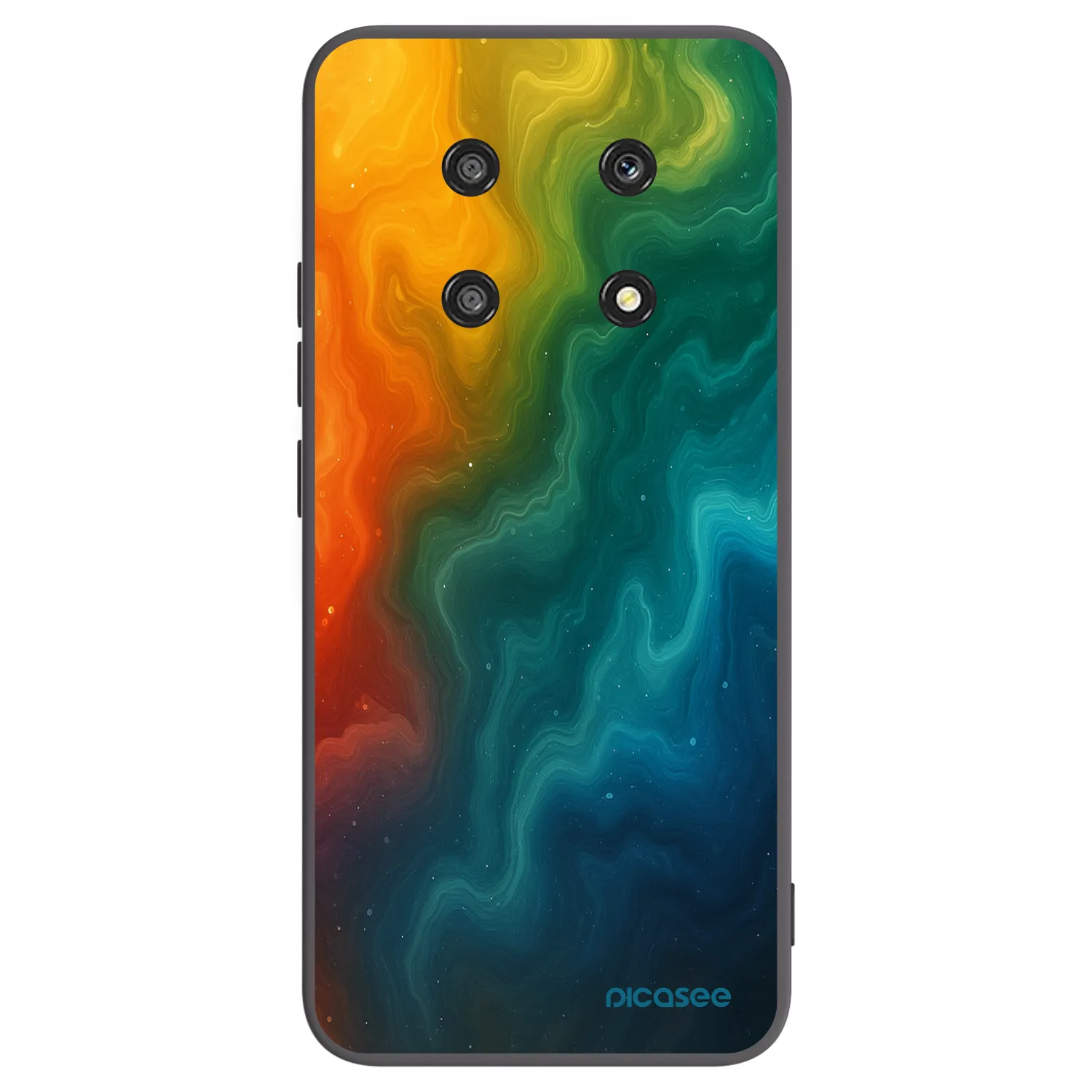 Picasee silikonowe czarne etui na Honor Magic4 Lite 5G - Solar