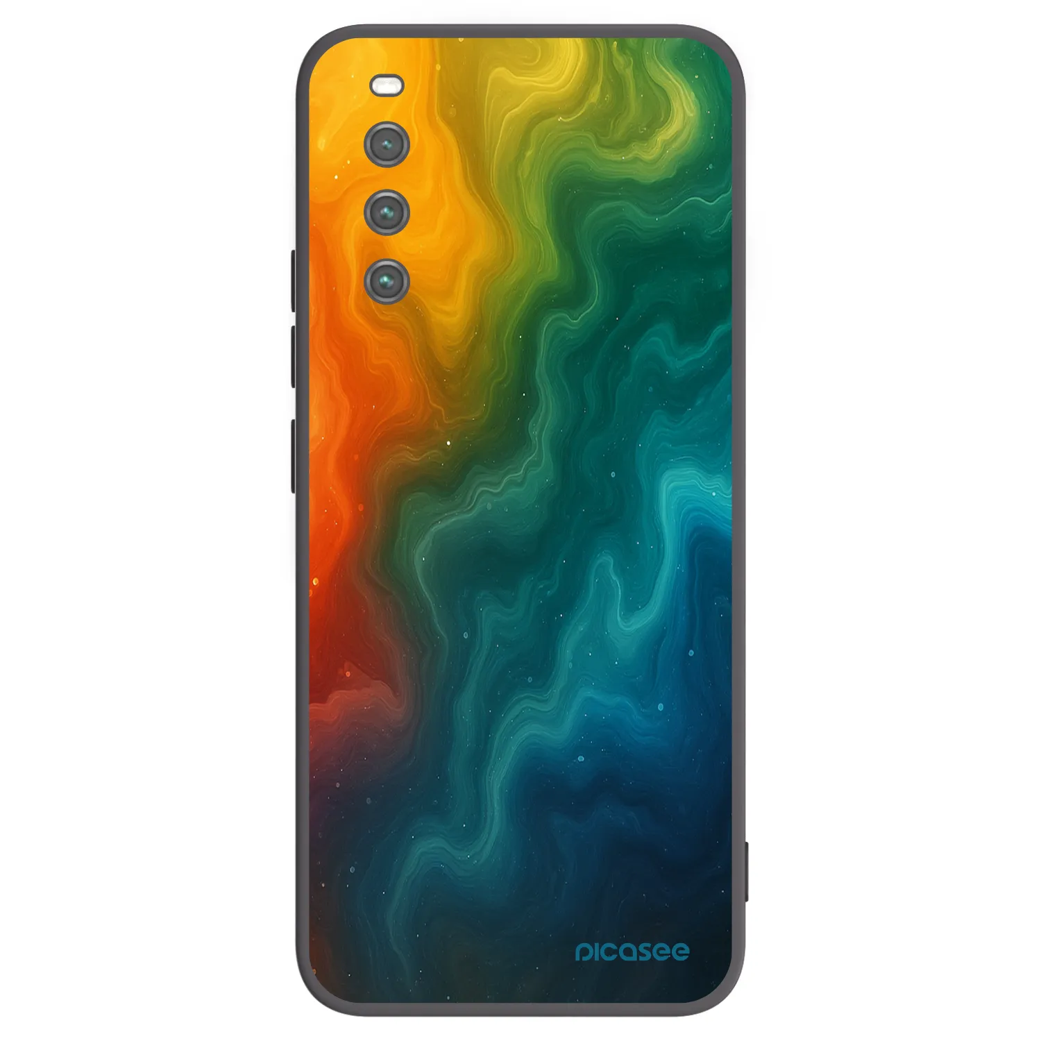 Picasee silikonowe czarne etui na Sony Xperia 10 IV 5G - Solar