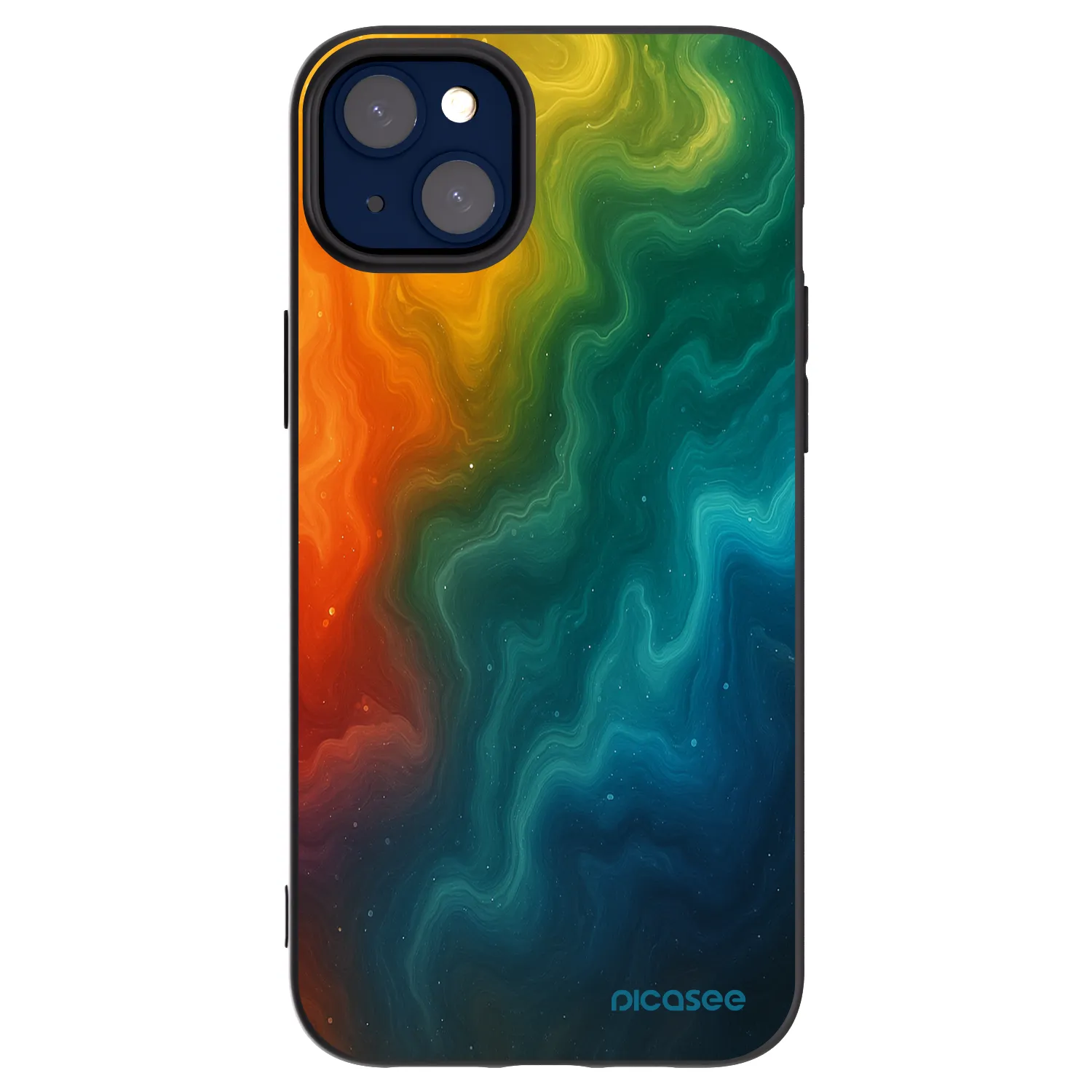 Picasee silikonowe czarne etui na Apple iPhone 14 Plus - Solar