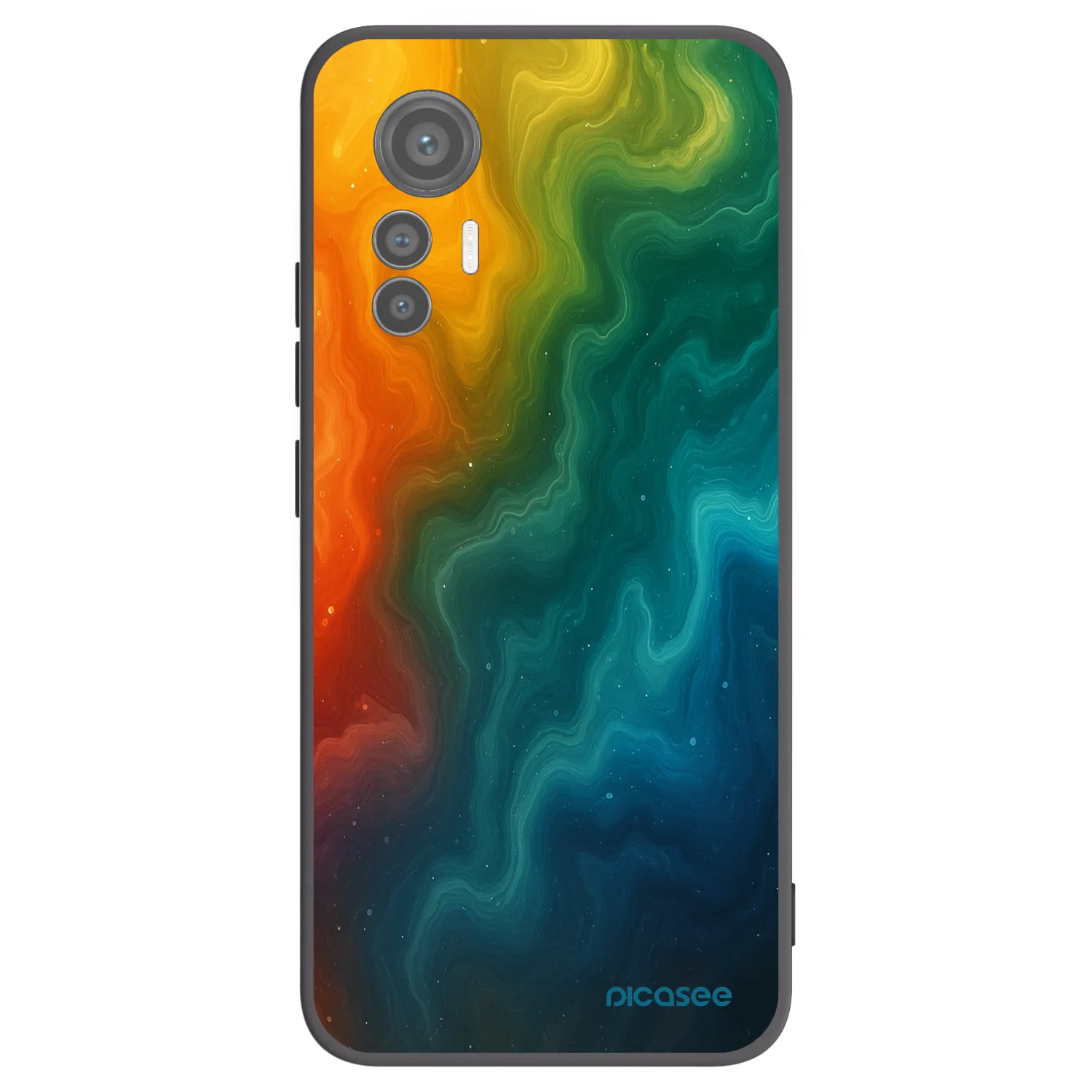 Picasee silikonowe czarne etui na Xiaomi 12 Lite - Solar