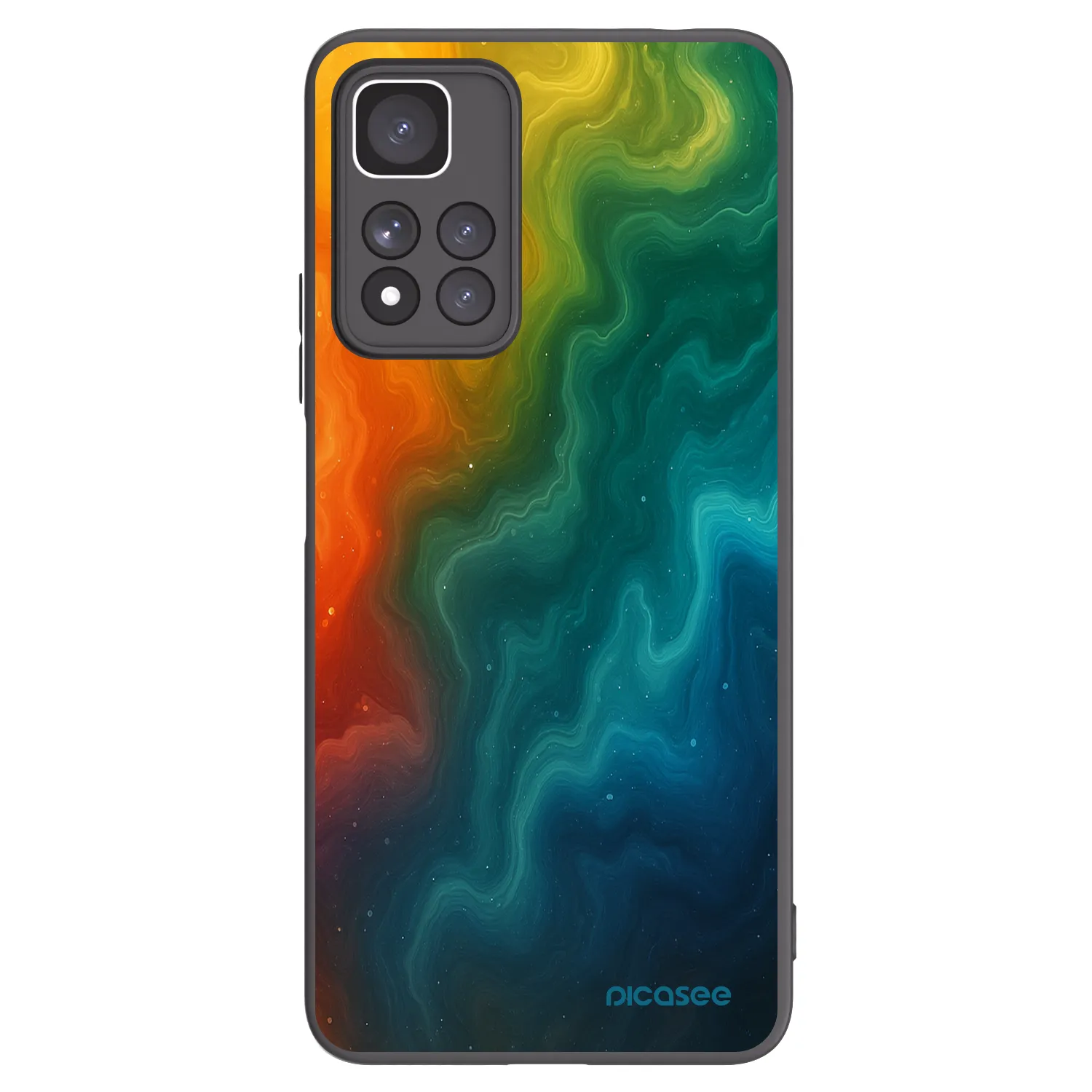Picasee silikonowe czarne etui na Xiaomi Redmi Note 11 Pro+ 5G - Solar
