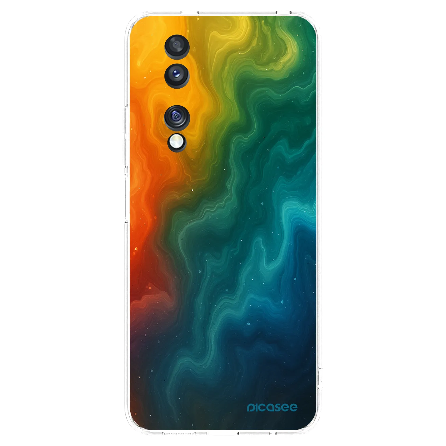 Picasee silikonowe przeźroczyste etui na Honor 70 - Solar