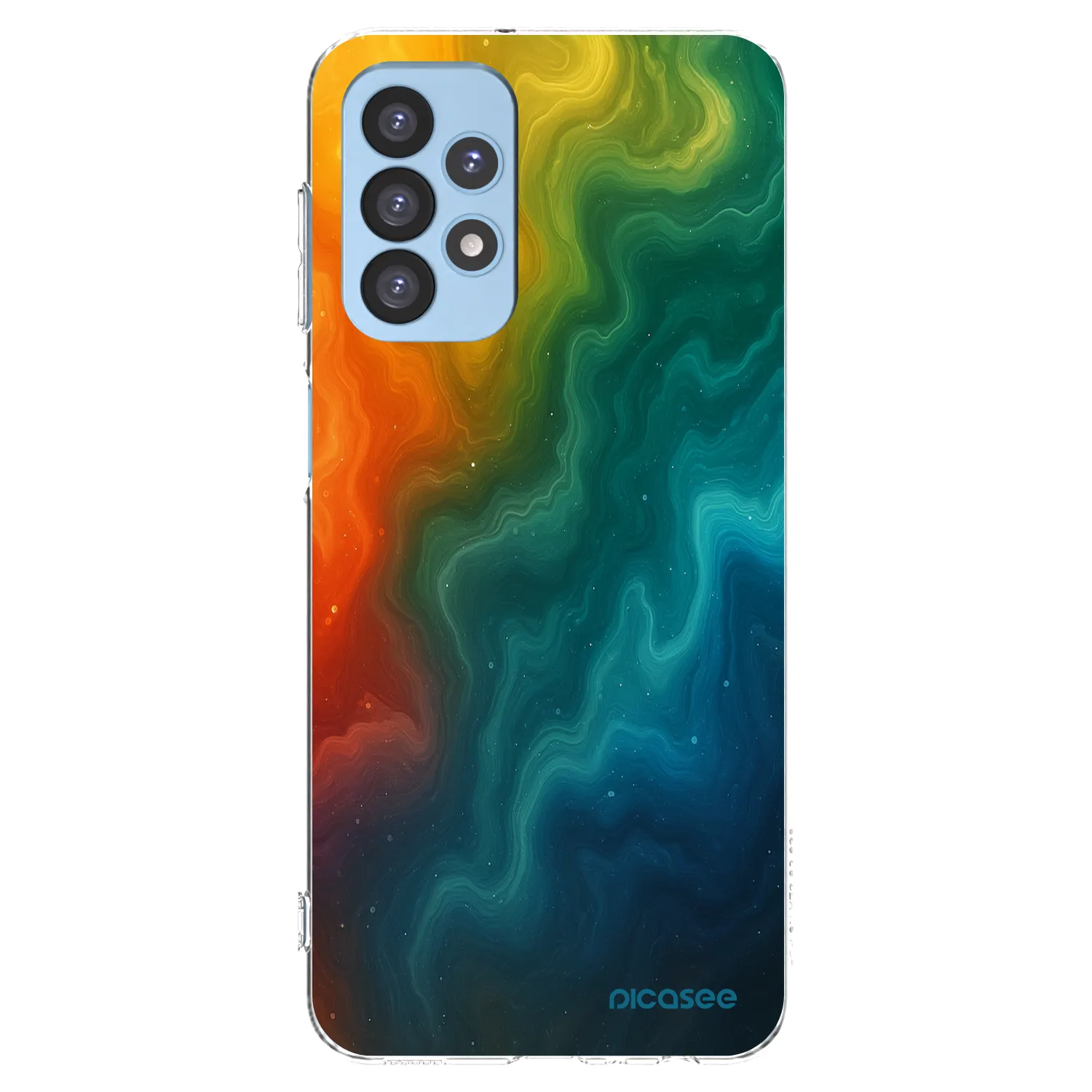 Picasee silikonowe przeźroczyste etui na Samsung Galaxy A23 A235F 4G - Solar