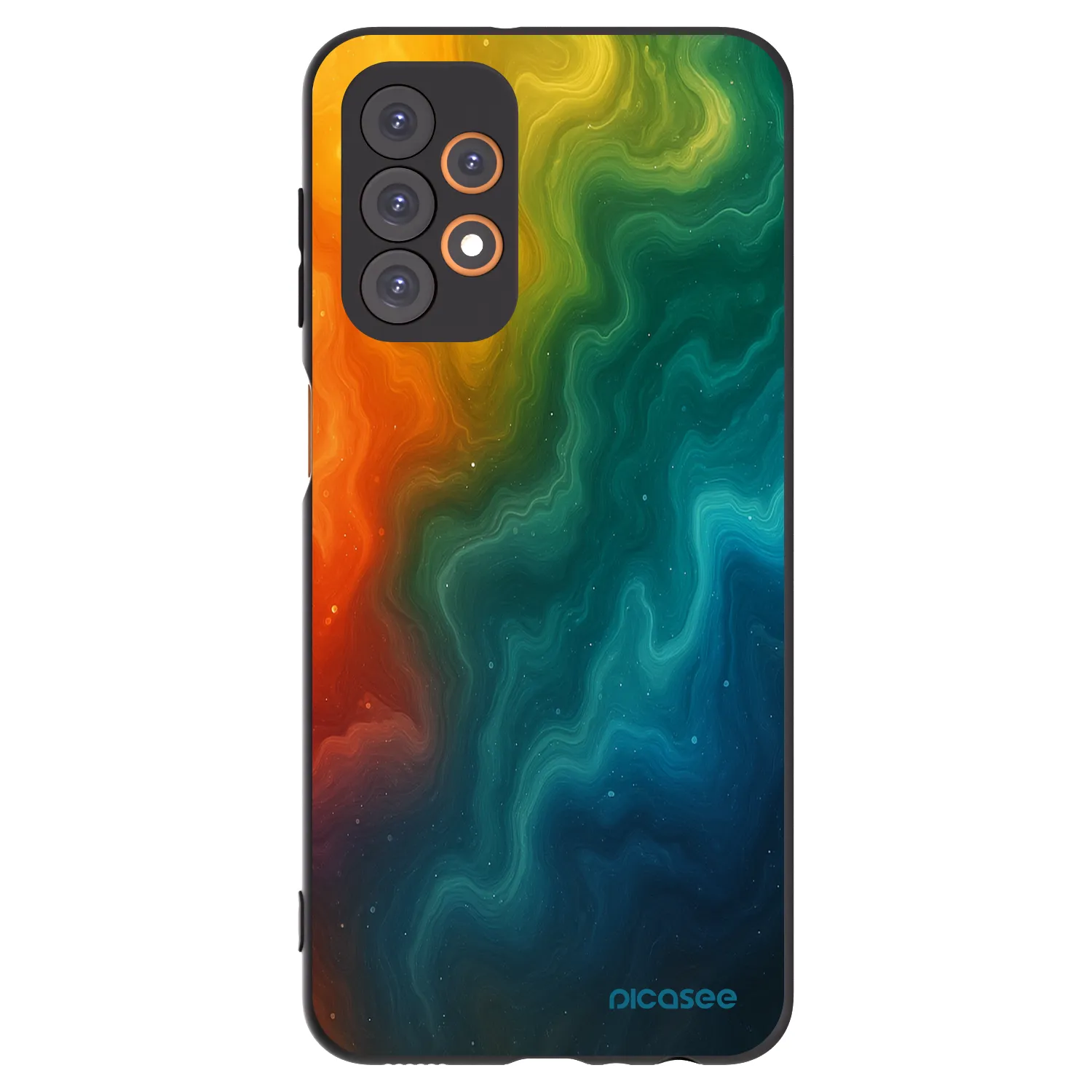 Picasee silikonowe czarne etui na Samsung Galaxy A23 A236B 5G - Solar