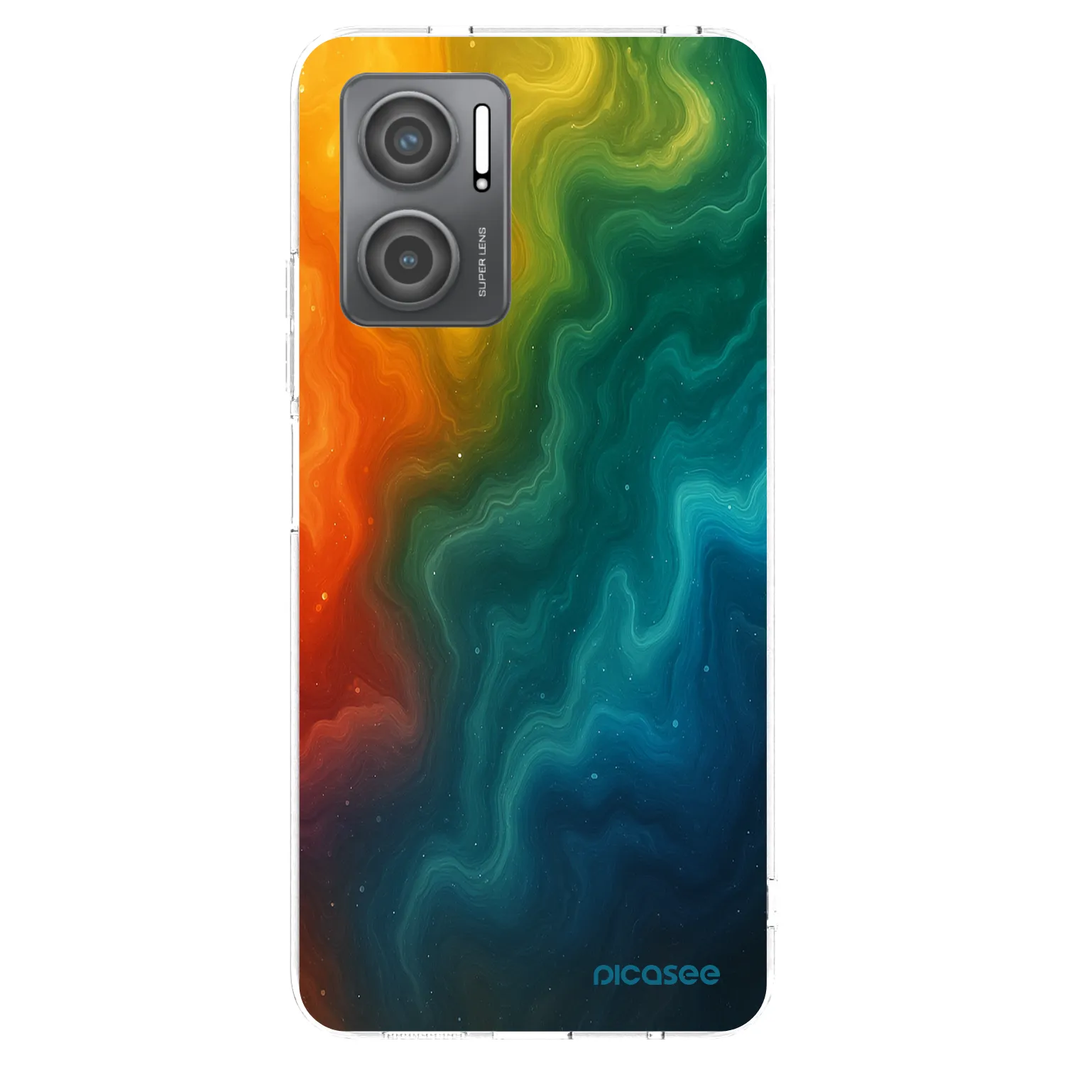 Picasee silikonowe przeźroczyste etui na Xiaomi Redmi 10 5G - Solar