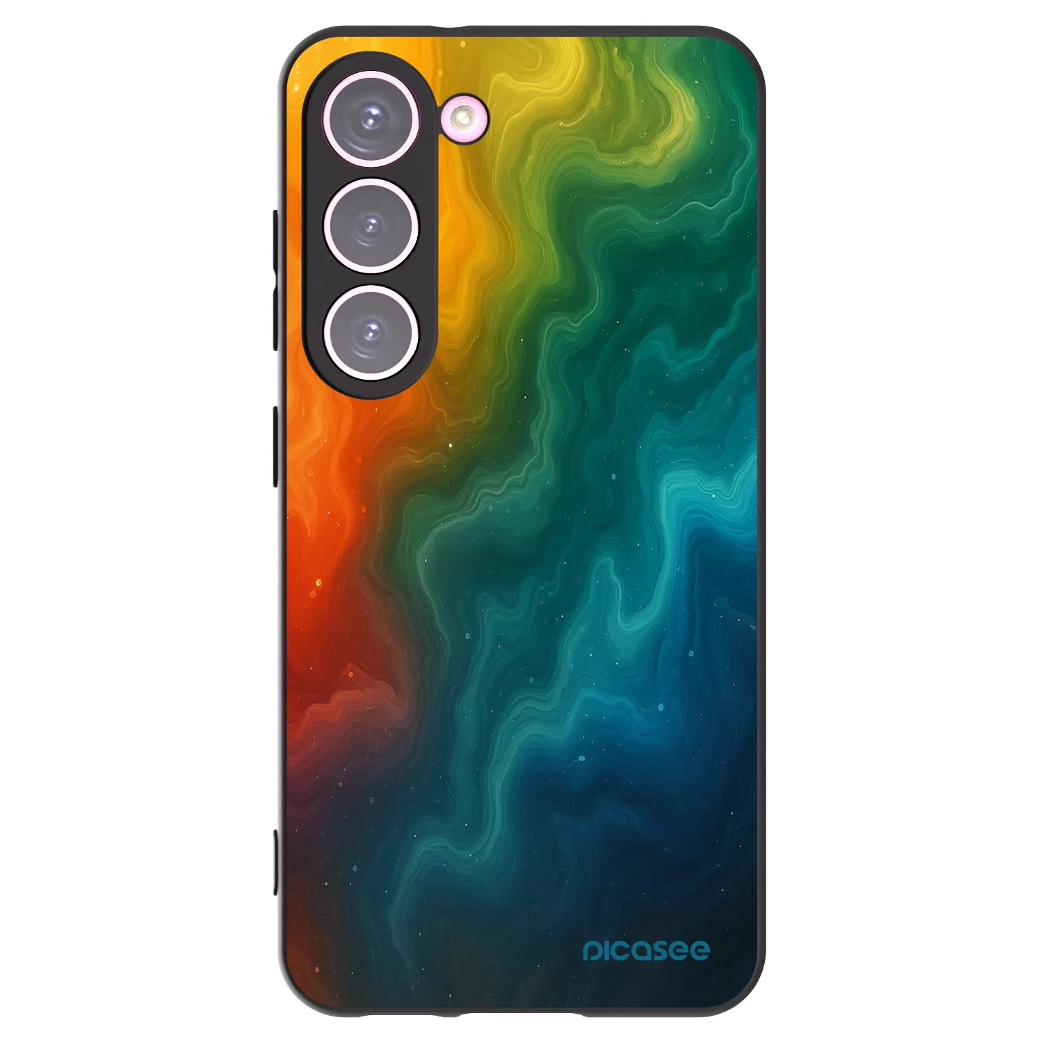Picasee silikonowe czarne etui na Samsung Galaxy S23 5G - Solar