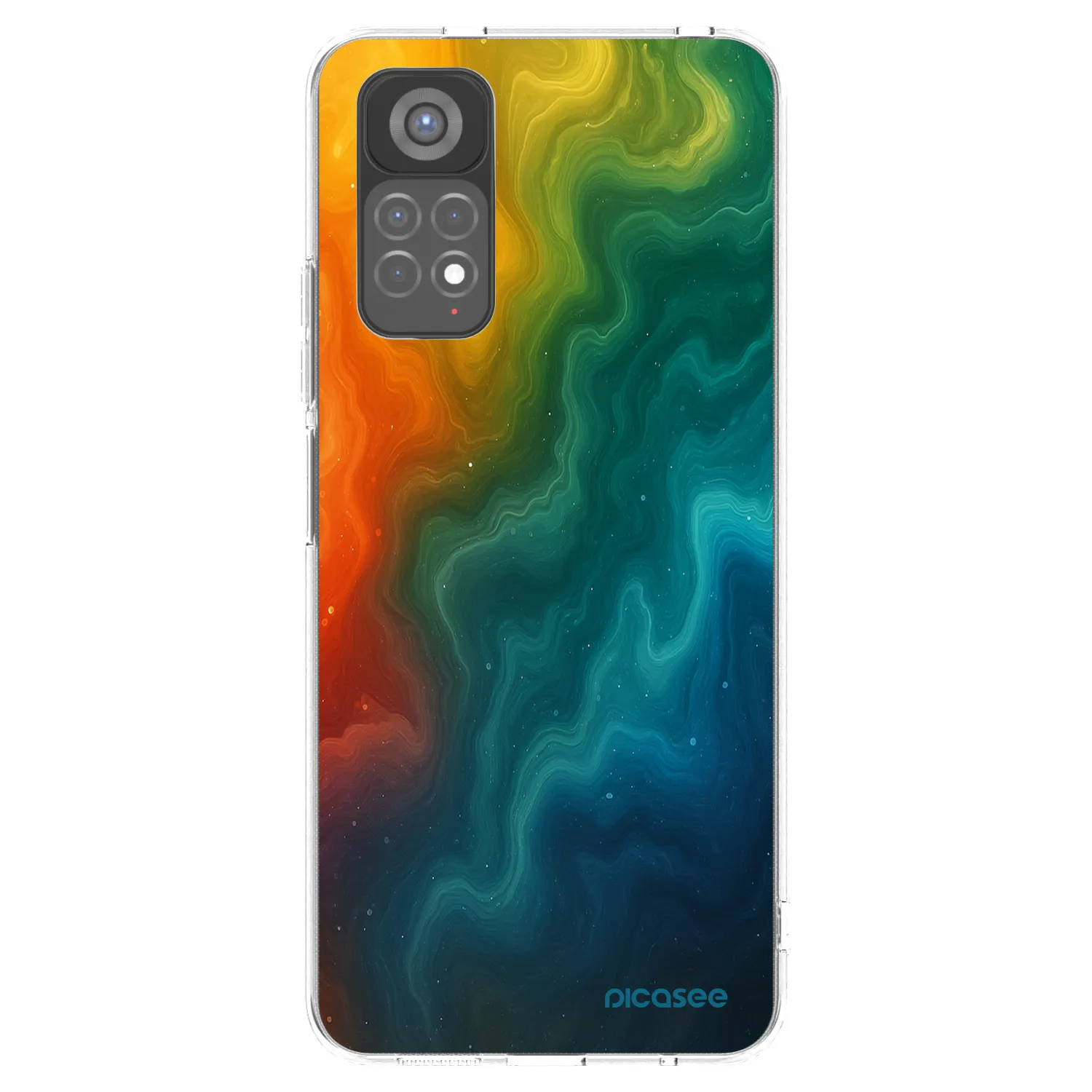 Picasee silikonowe przeźroczyste etui na Xiaomi Redmi Note 11S 5G - Solar
