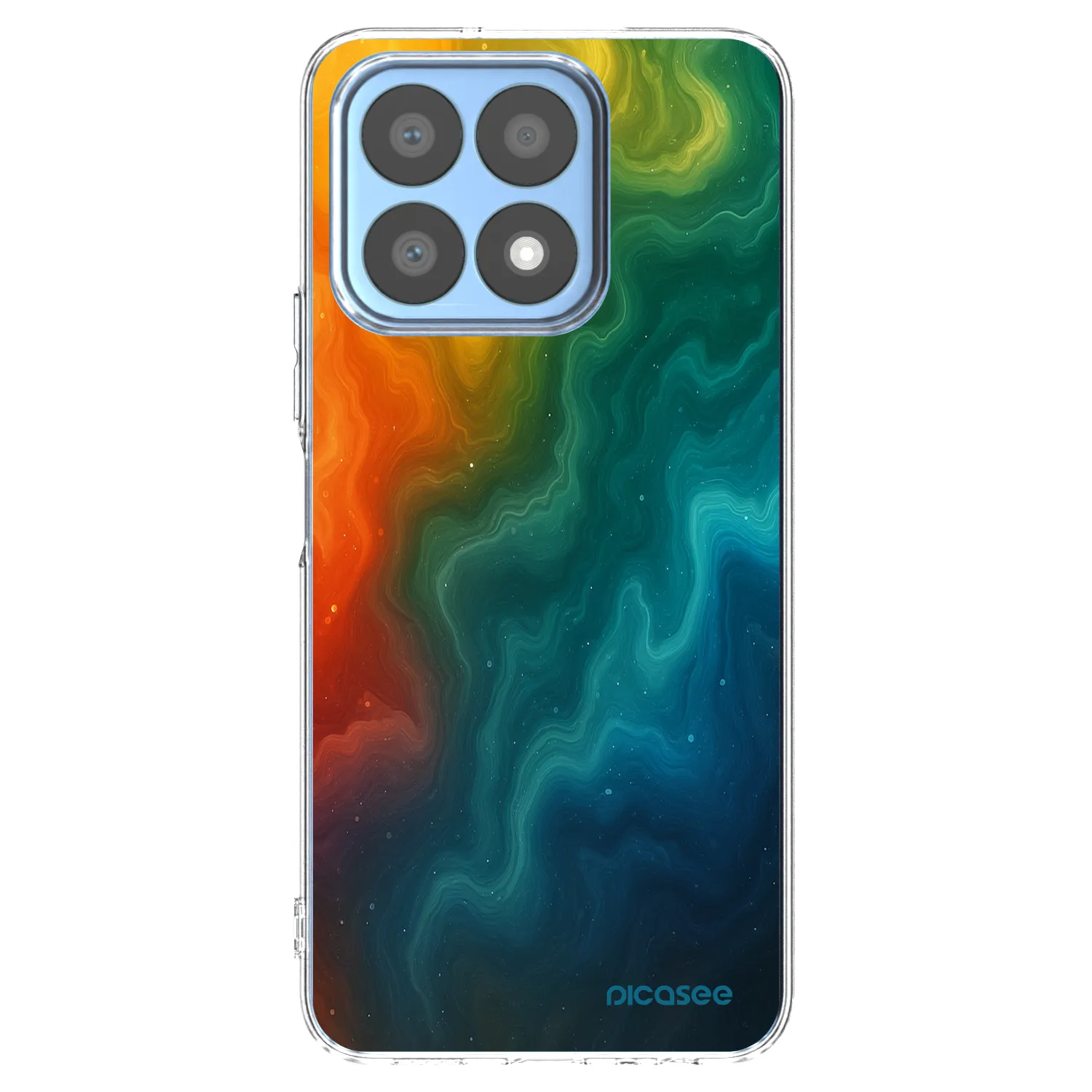 Picasee silikonowe przeźroczyste etui na Honor X8a - Solar