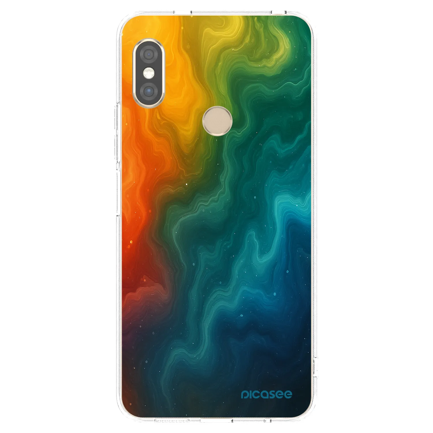 Picasee silikonowe przeźroczyste etui na Xiaomi Redmi Note 5 Global - Solar