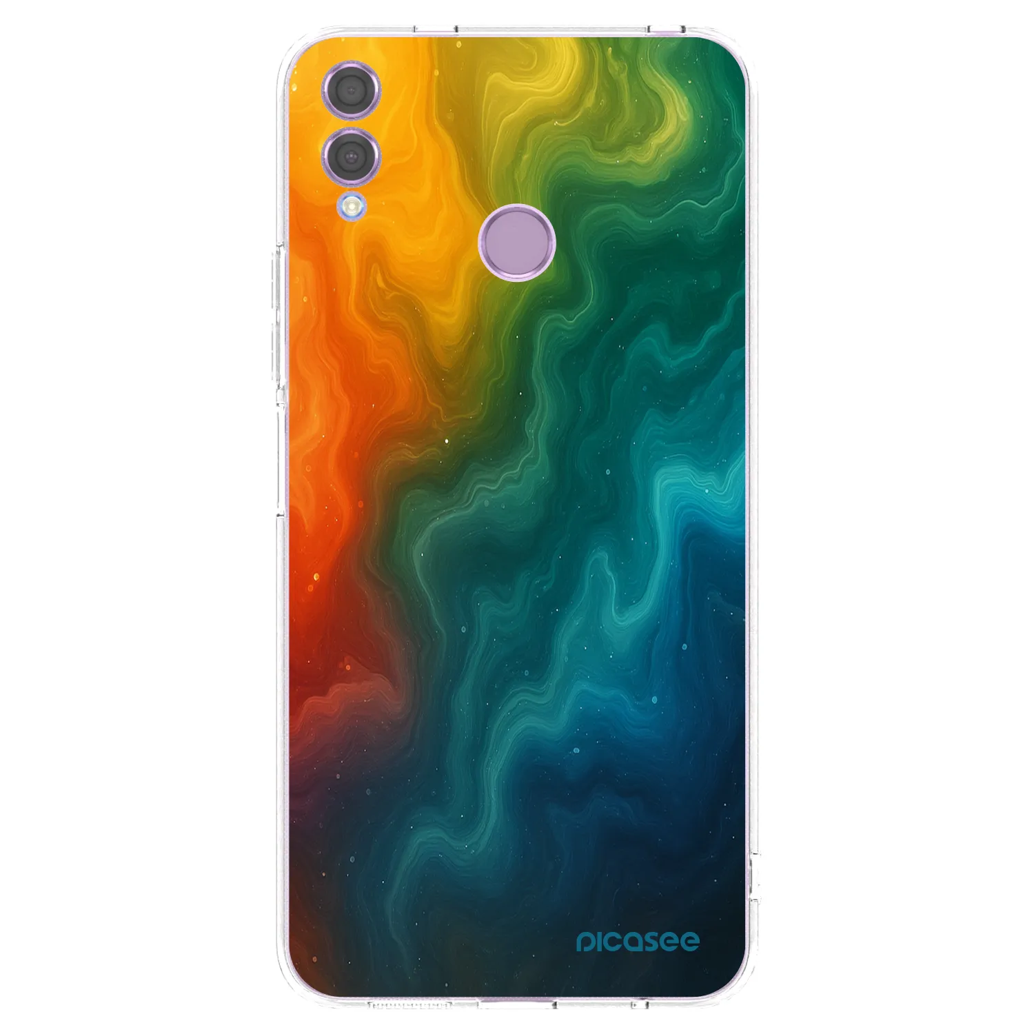 Picasee silikonowe przeźroczyste etui na Honor 8X - Solar