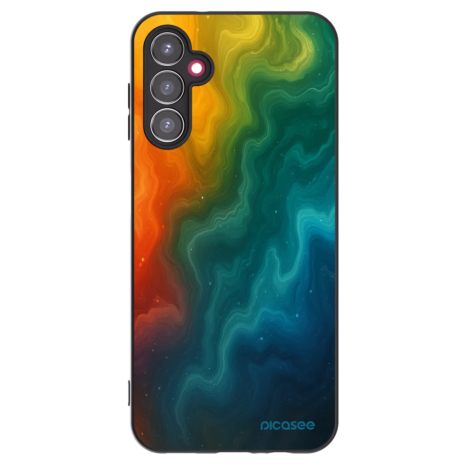 Picasee silikonowe czarne etui na Samsung Galaxy A14 4G A145R - Solar