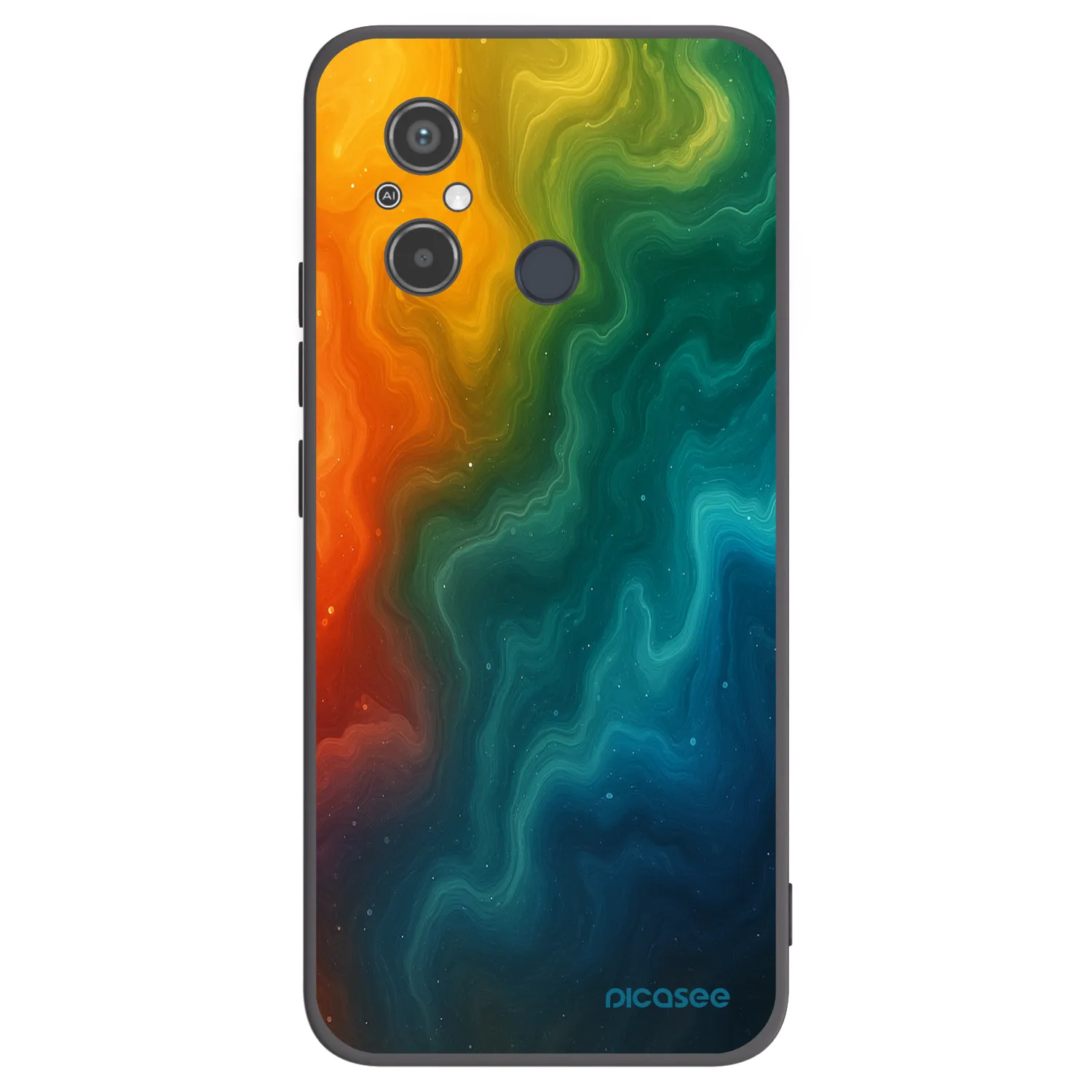 Picasee silikonowe czarne etui na Xiaomi Redmi 12C - Solar