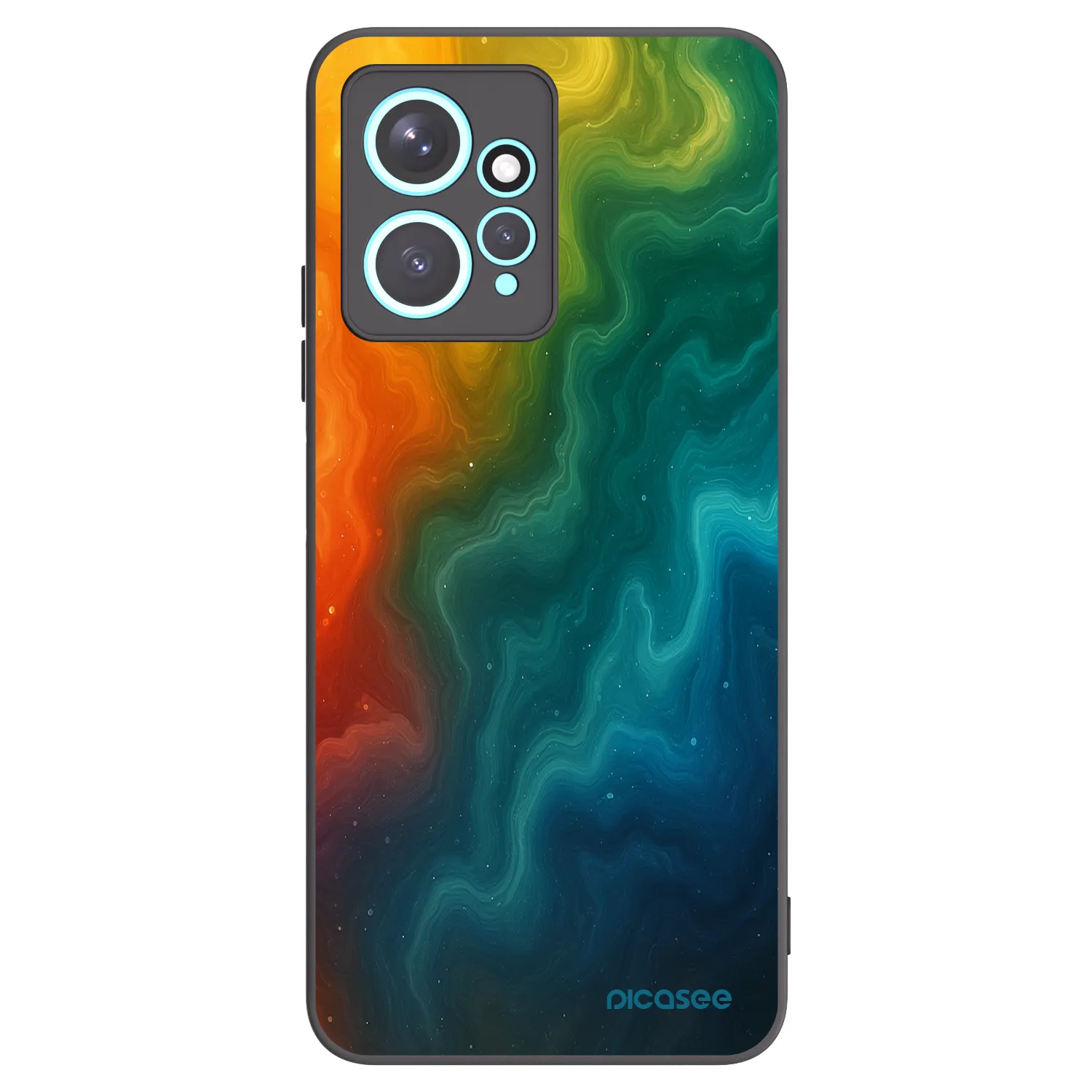 Picasee silikonowe czarne etui na Xiaomi Redmi Note 12 4G - Solar