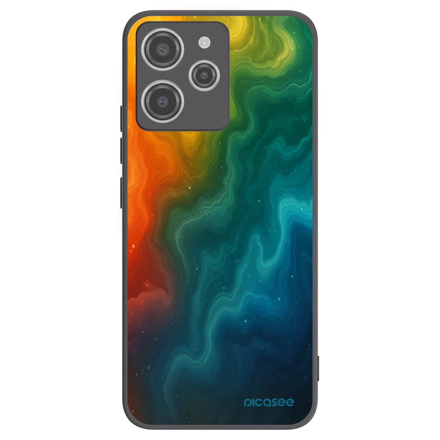Picasee silikonowe czarne etui na Xiaomi Redmi 12 4G - Solar