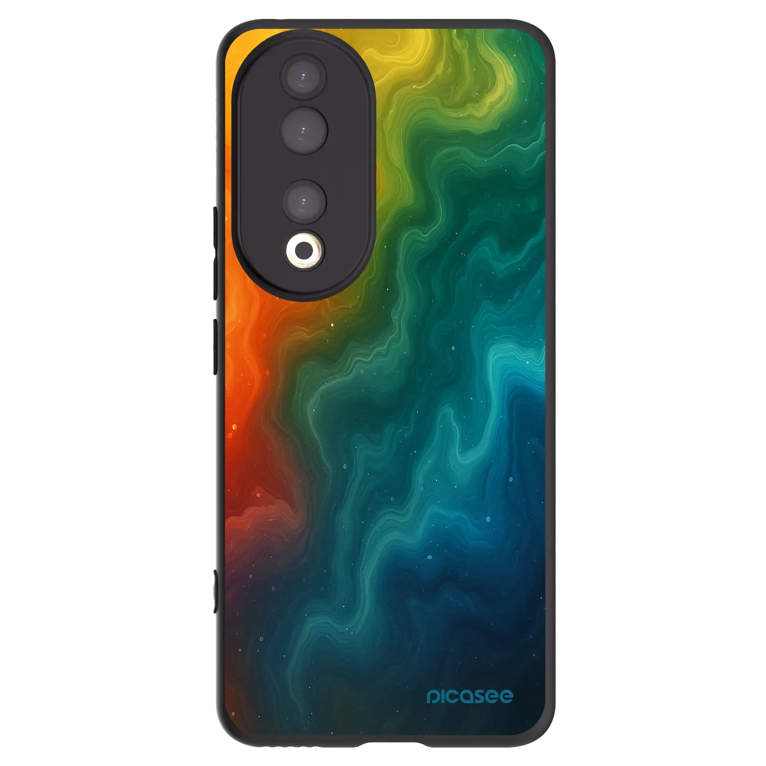 Picasee silikonowe czarne etui na Honor 90 5G - Solar