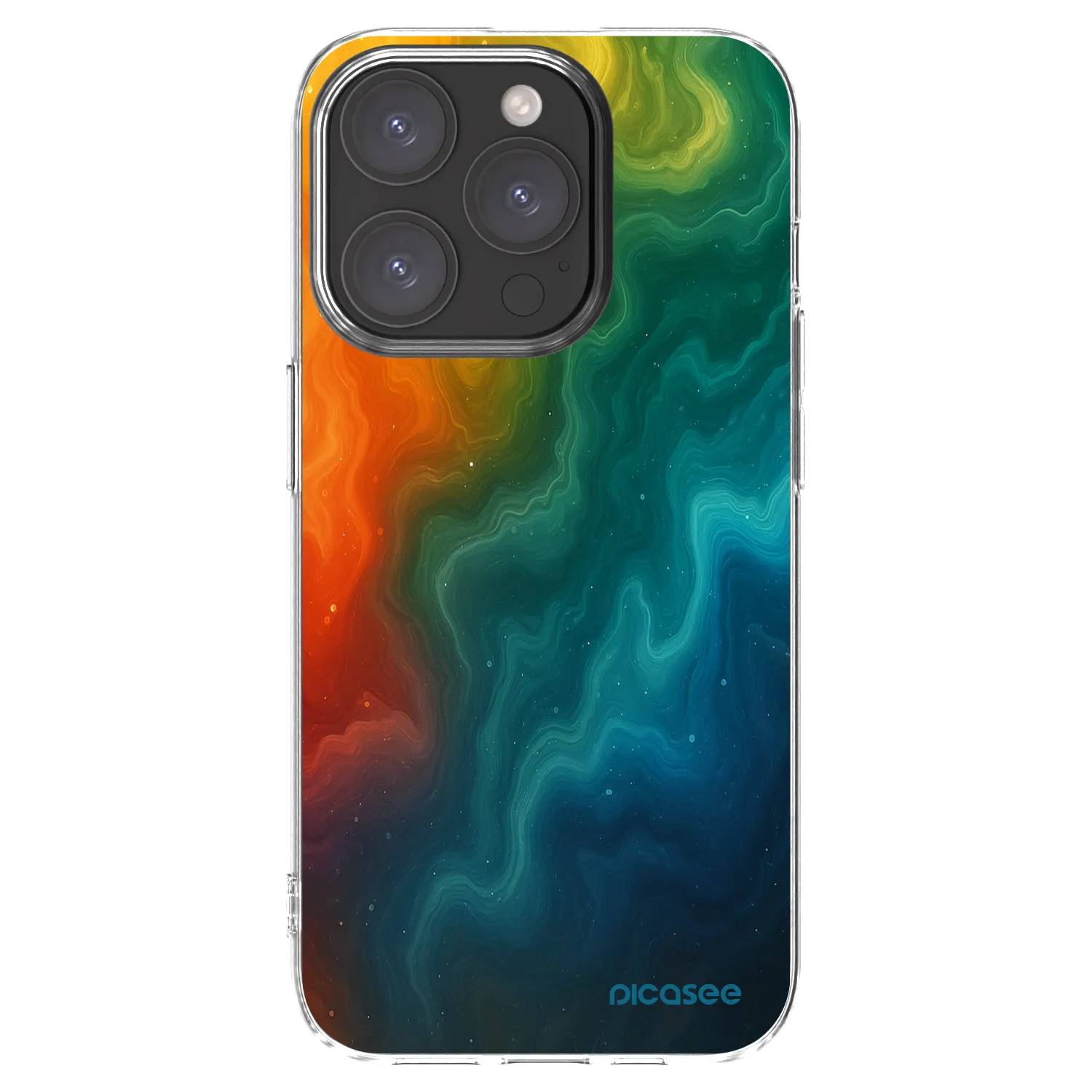Picasee silikonowe przeźroczyste etui na Apple iPhone 15 Pro - Solar