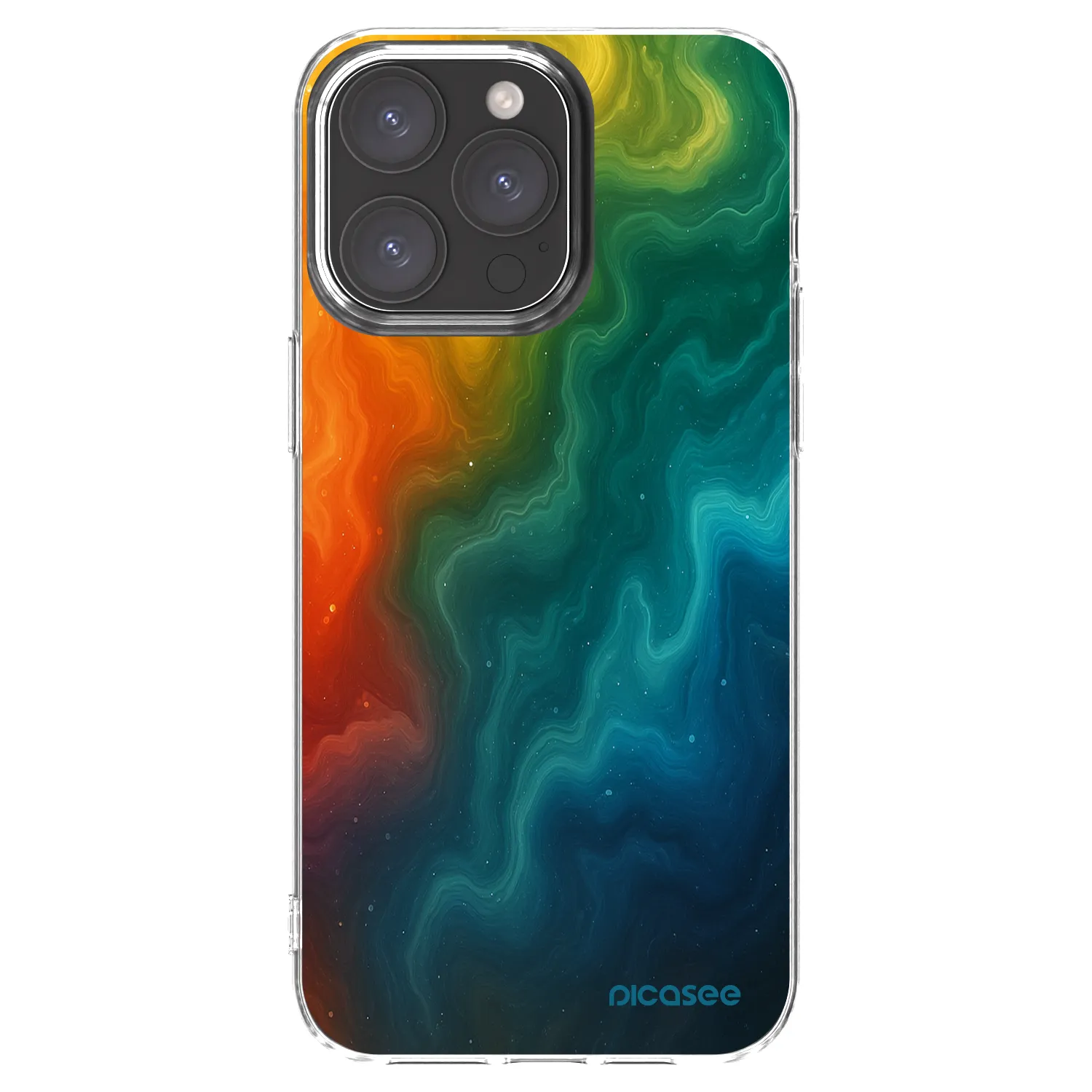 Picasee silikonowe przeźroczyste etui na Apple iPhone 15 Pro Max - Solar