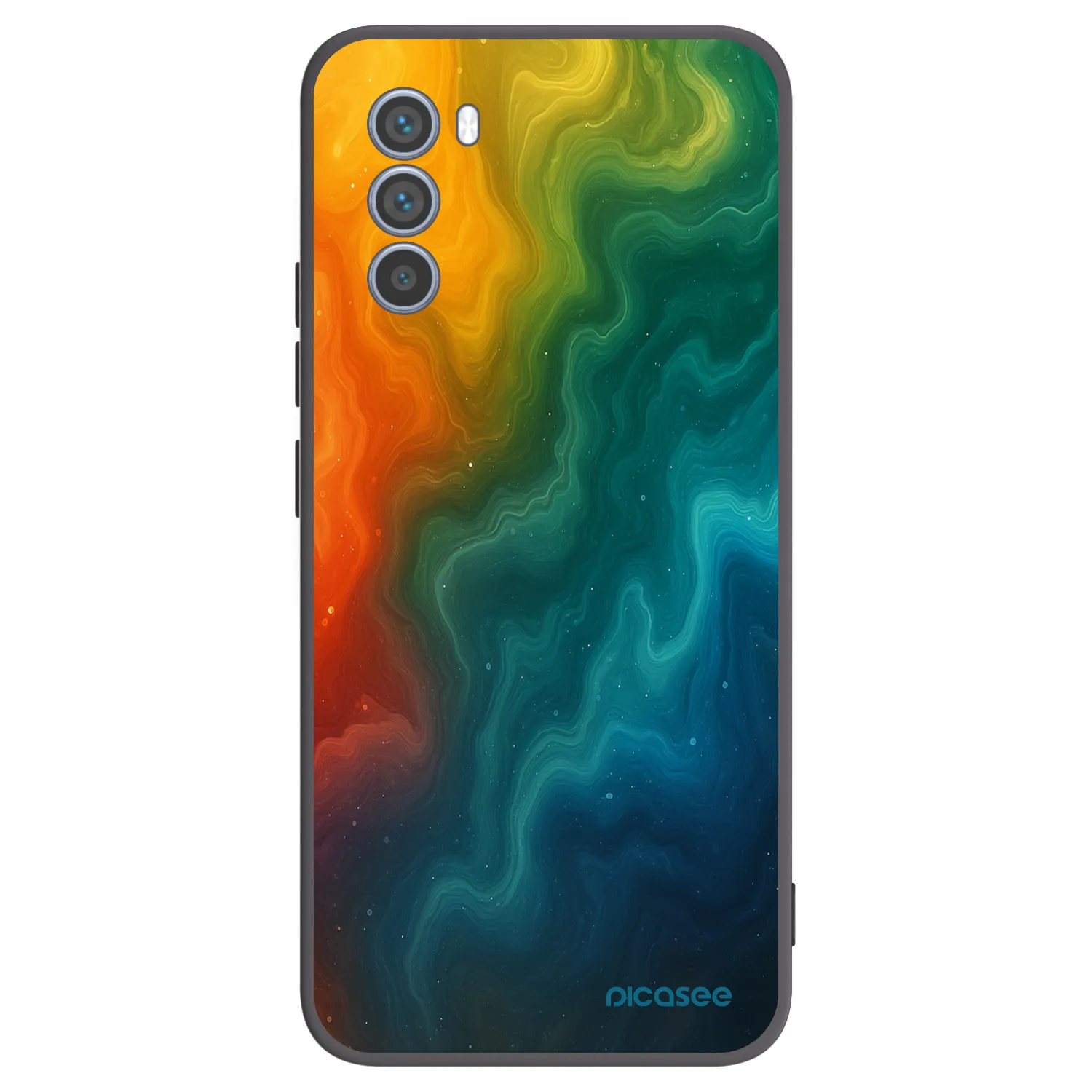 Picasee silikonowe czarne etui na Motorola Moto G62 - Solar