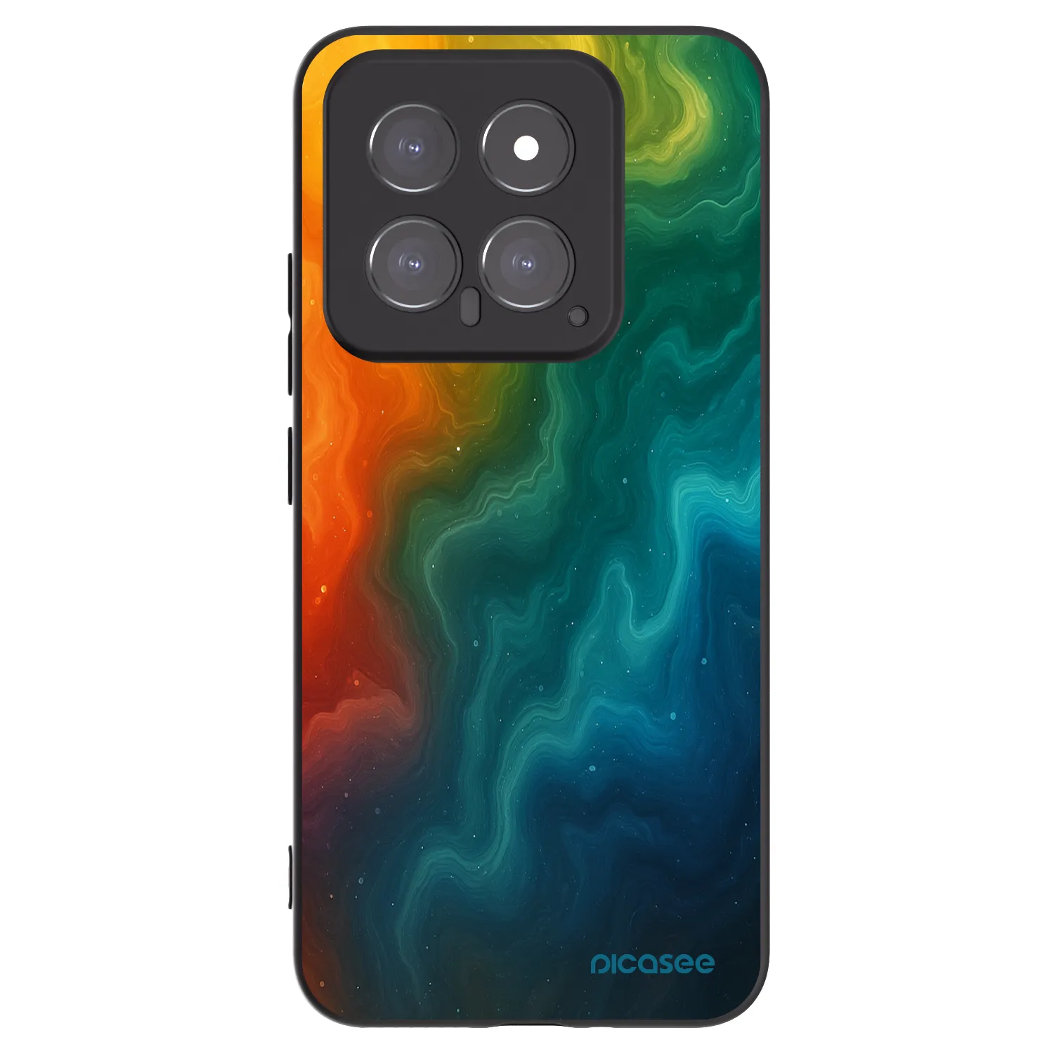 Picasee silikonowe czarne etui na Xiaomi 14 - Solar
