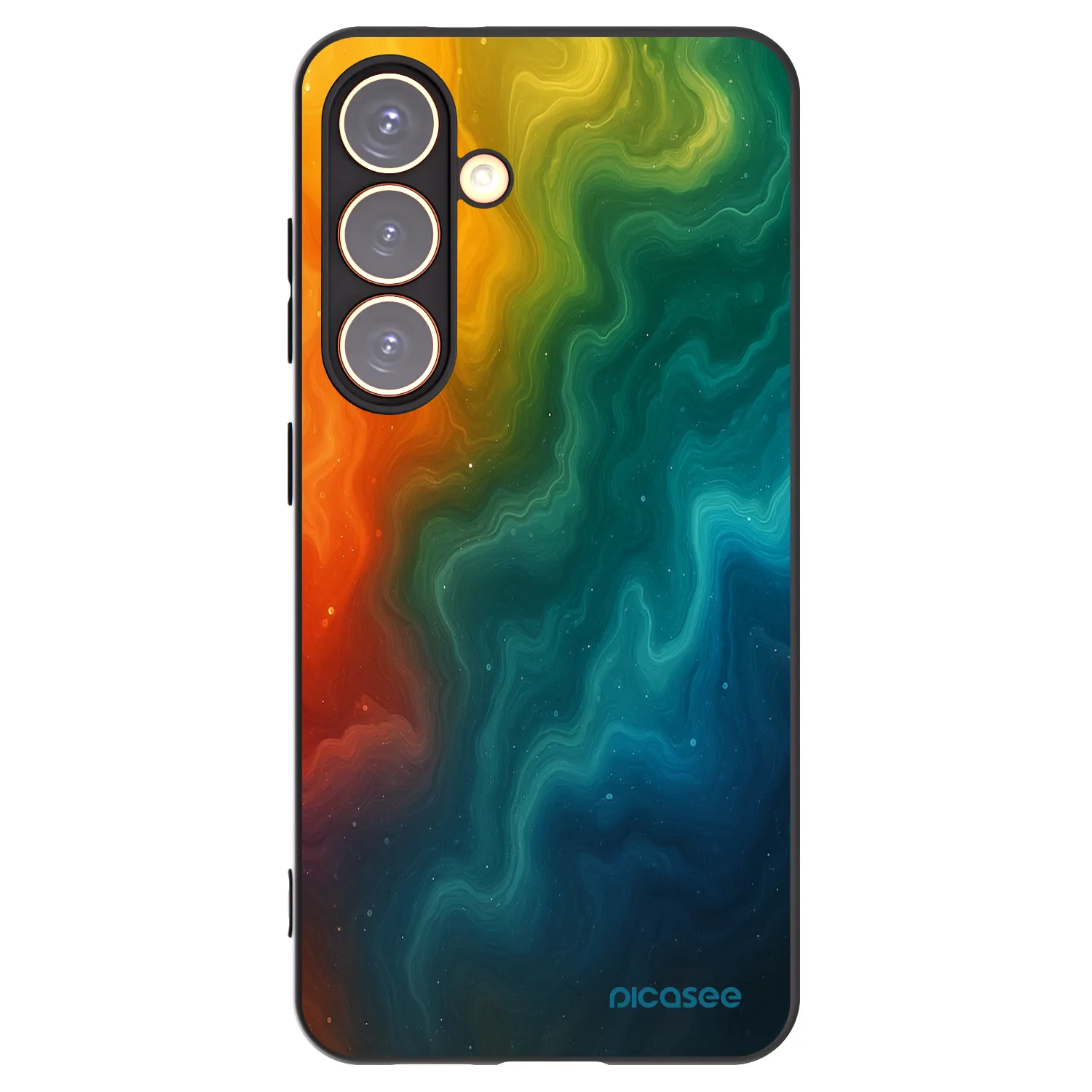 Picasee silikonowe czarne etui na Samsung Galaxy S24 S921B 5G - Solar