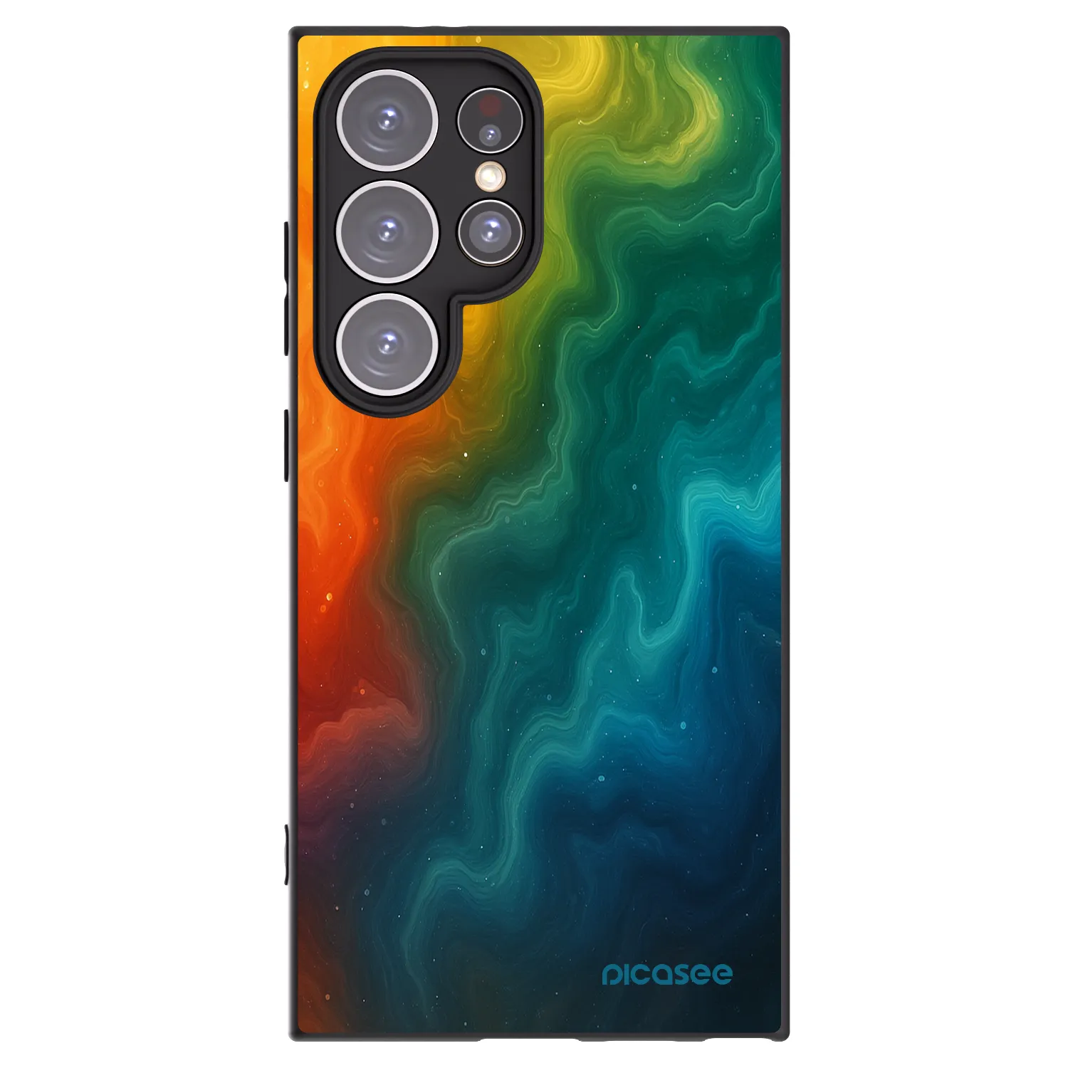 Picasee silikonowe czarne etui na Samsung Galaxy S24 Ultra S928B 5G - Solar