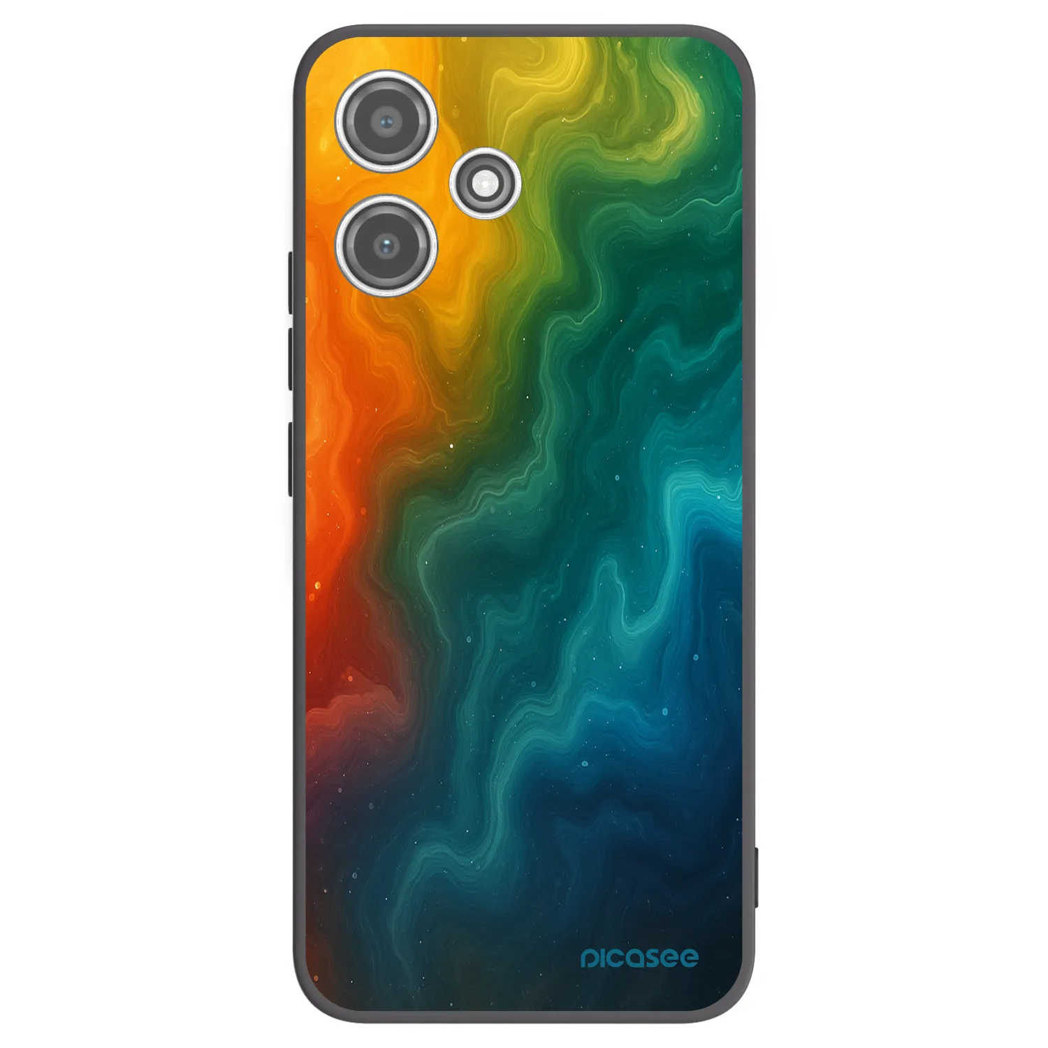 Picasee silikonowe czarne etui na Xiaomi Redmi 12 5G - Solar