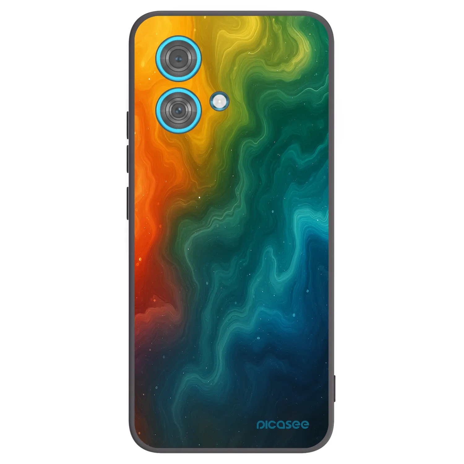 Picasee silikonowe czarne etui na Motorola Edge 40 Neo - Solar