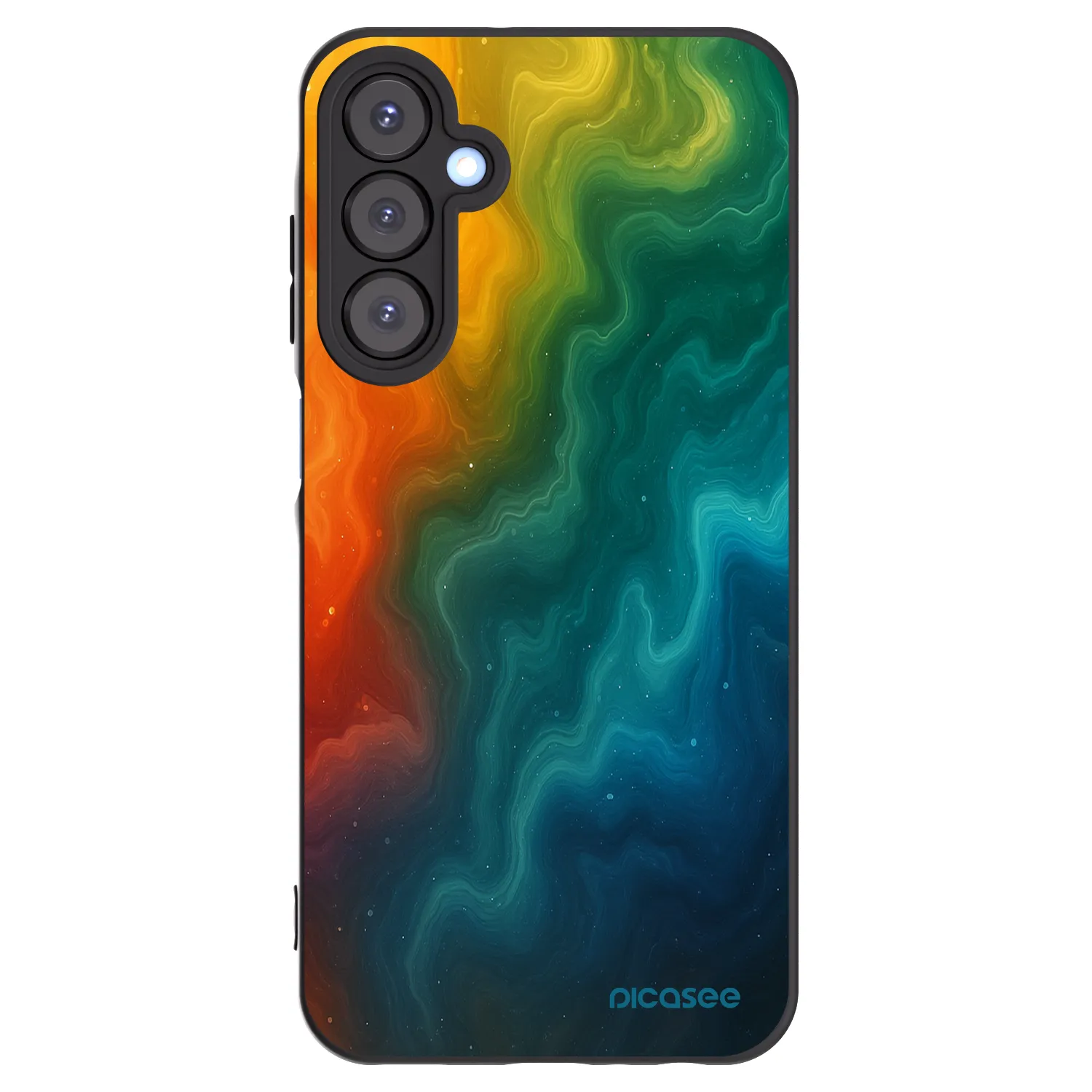 Picasee silikonowe czarne etui na Samsung Galaxy A25 A256B 5G - Solar